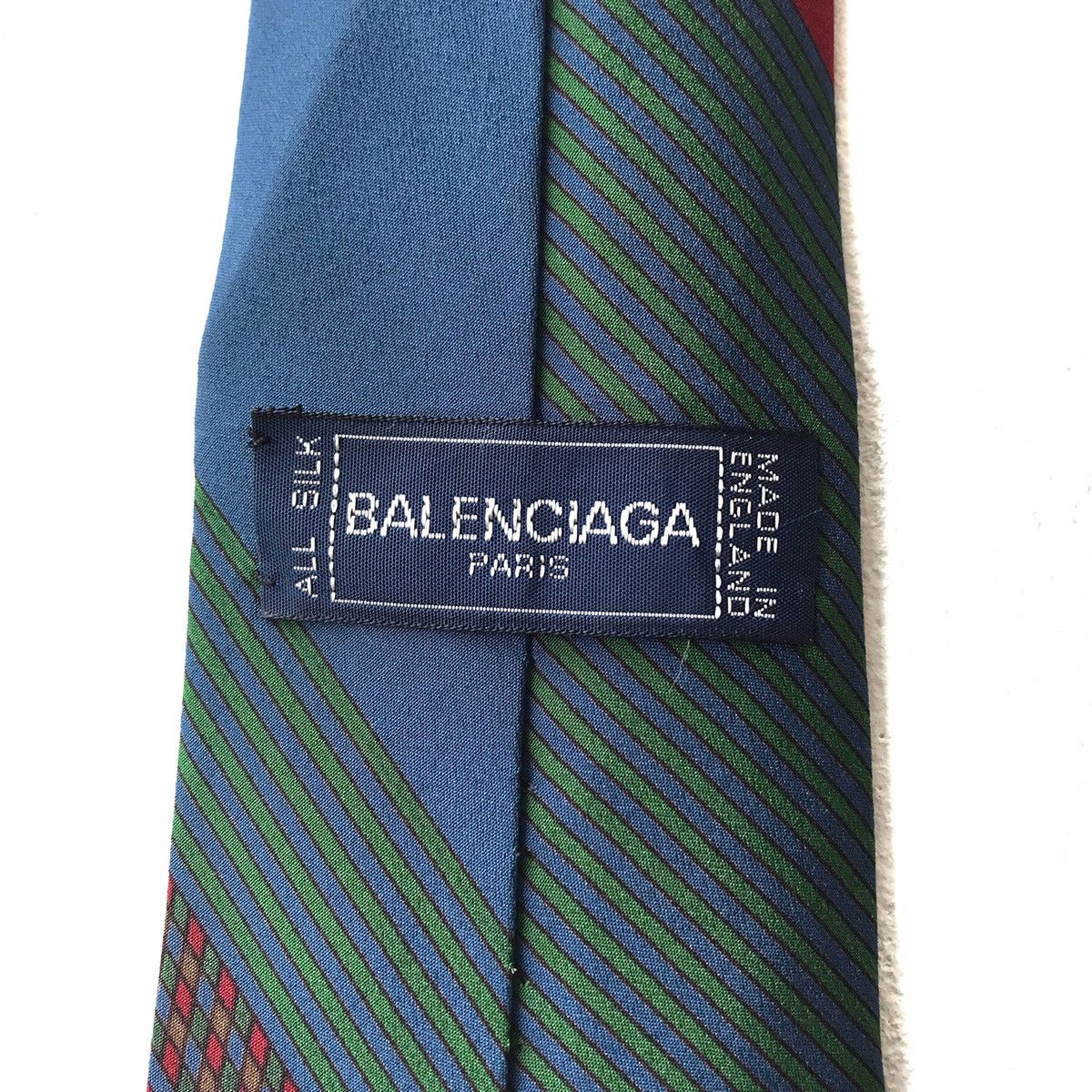 Balenciaga Made in England Balenciaga Striped Necktie Size ONE SIZE - 4 Thumbnail
