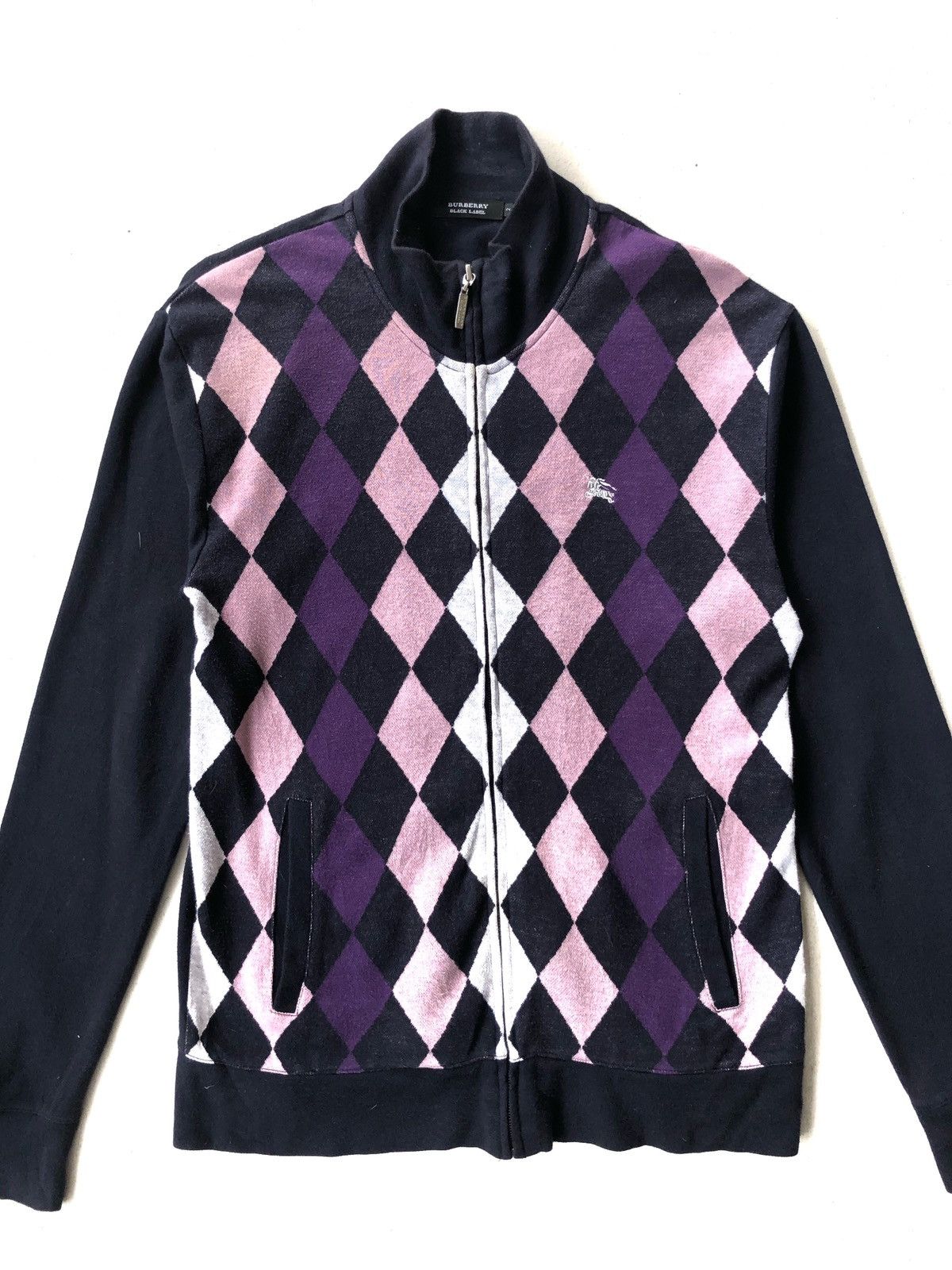 Burberry Vintage Burberry London Diamond Cult Zipper Sweater Size US S / EU 44-46 / 1 - 2 Thumbnail