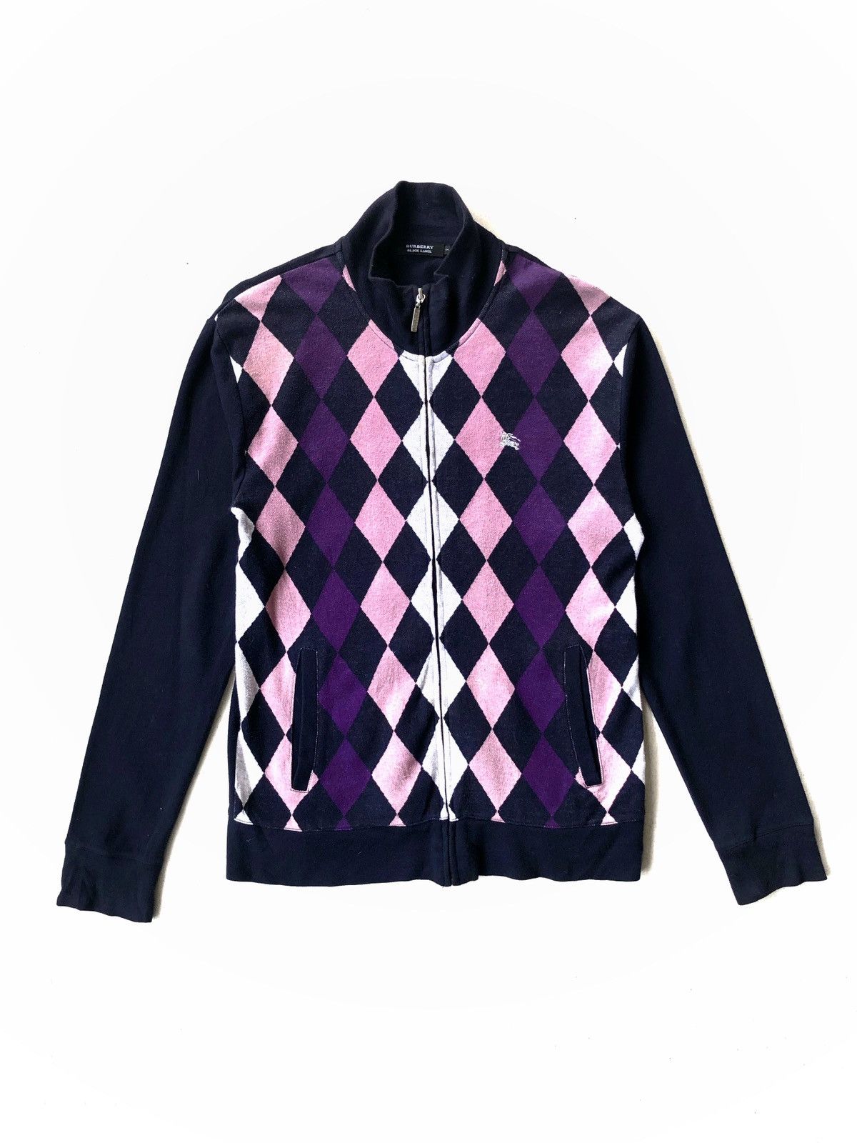 Burberry Vintage Burberry London Diamond Cult Zipper Sweater Size US S / EU 44-46 / 1 - 1 Thumbnail