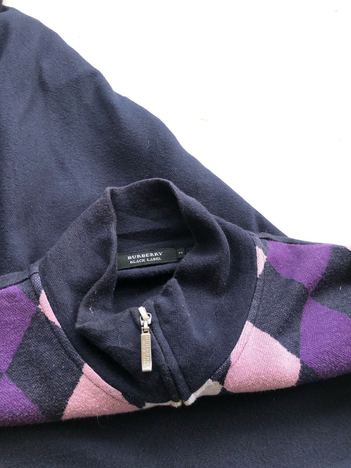 Burberry Vintage Burberry London Diamond Cult Zipper Sweater Size US S / EU 44-46 / 1 - 6 Thumbnail