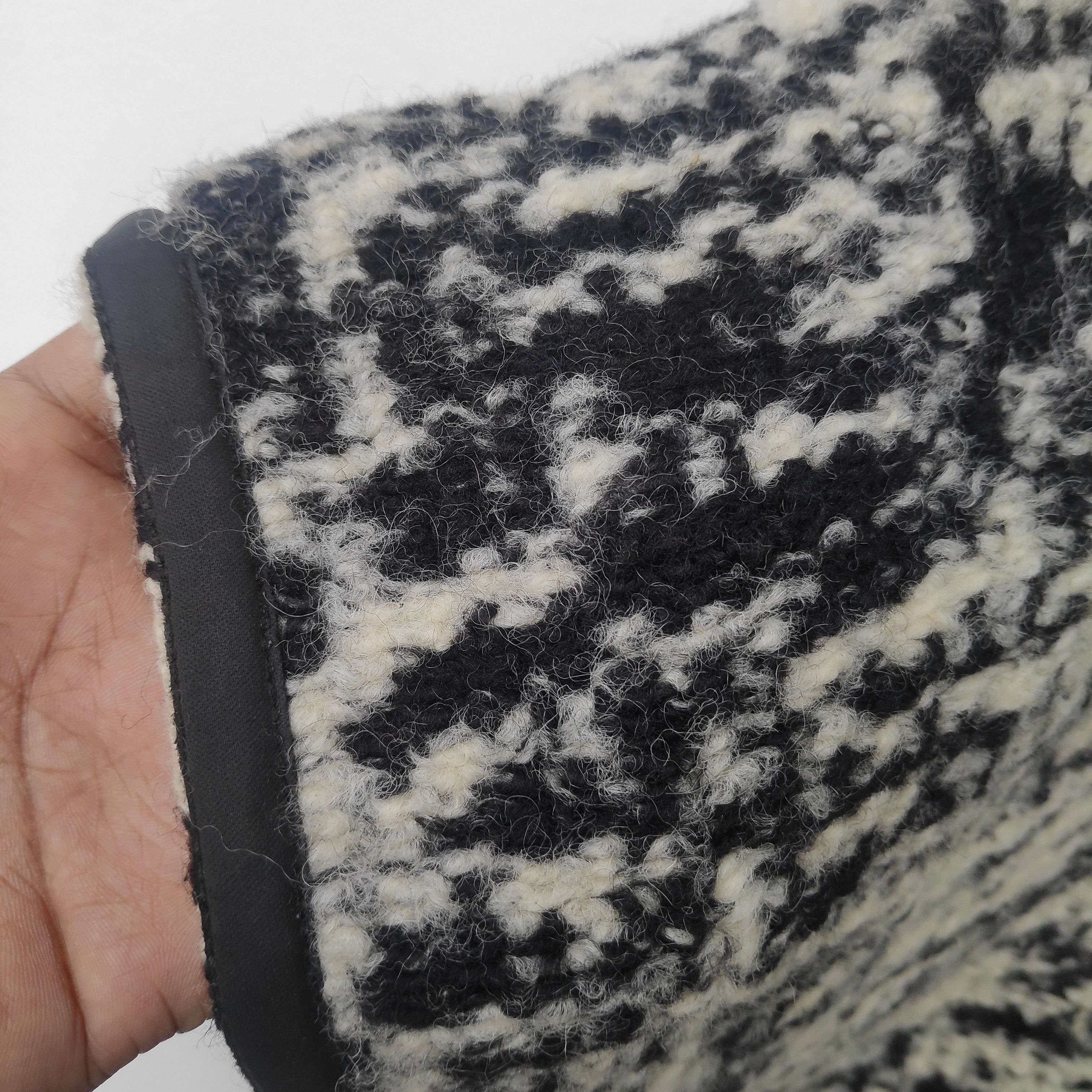 Diesel × Vintage DIESEL SHORT SLEEVE OUTER WEAR WOOL Italy Ivory Black Size US M / EU 48-50 / 2 - 5 Thumbnail