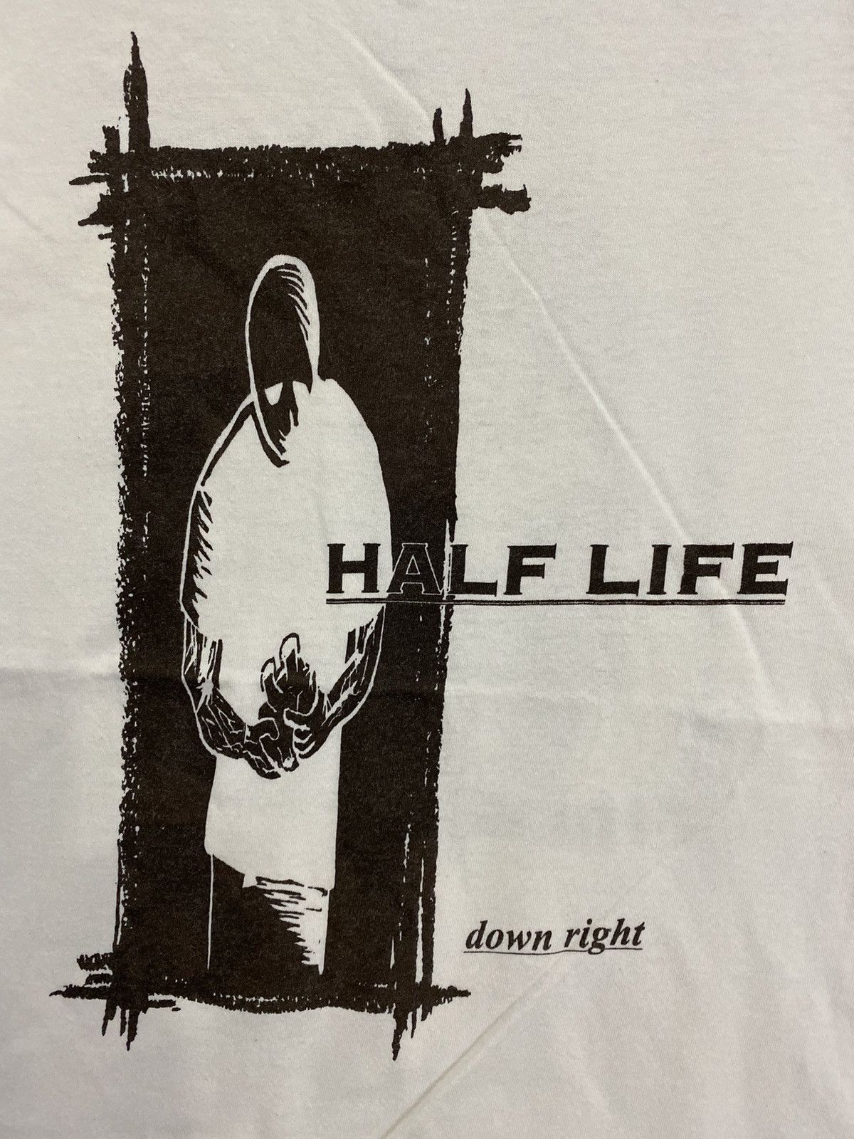 Band Tees vintage 1997 half life down right album punk rock t-shirts Size US L / EU 52-54 / 3 - 3 Thumbnail