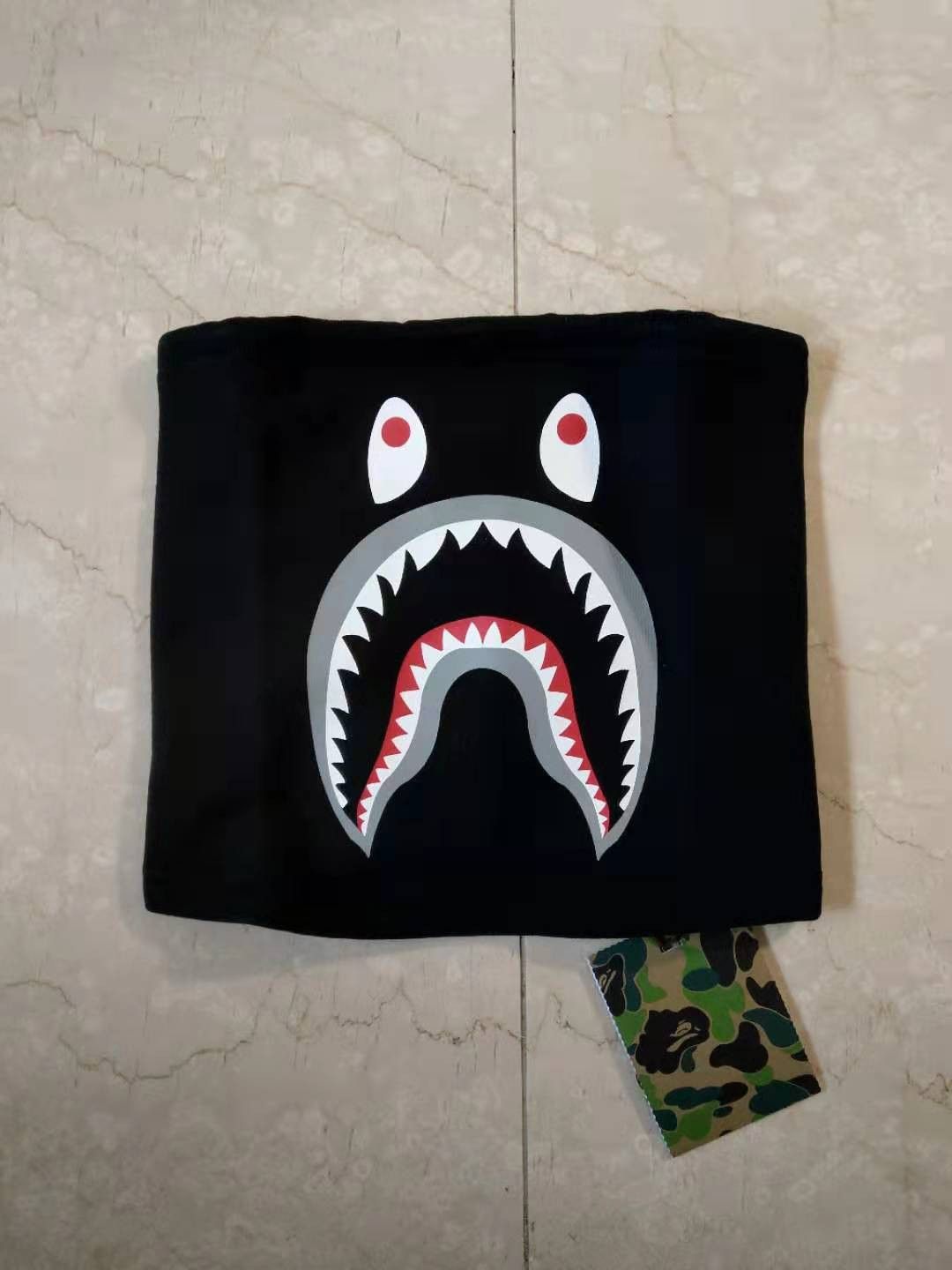 Bape BAPE Shark Neck Warmer Black Size ONE SIZE - 1 Thumbnail