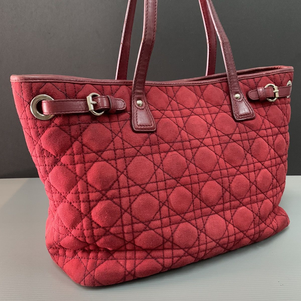 Christian Dior Monsieur Christian Dior Medium Canvas Tote Bag Size ONE SIZE - 4 Thumbnail