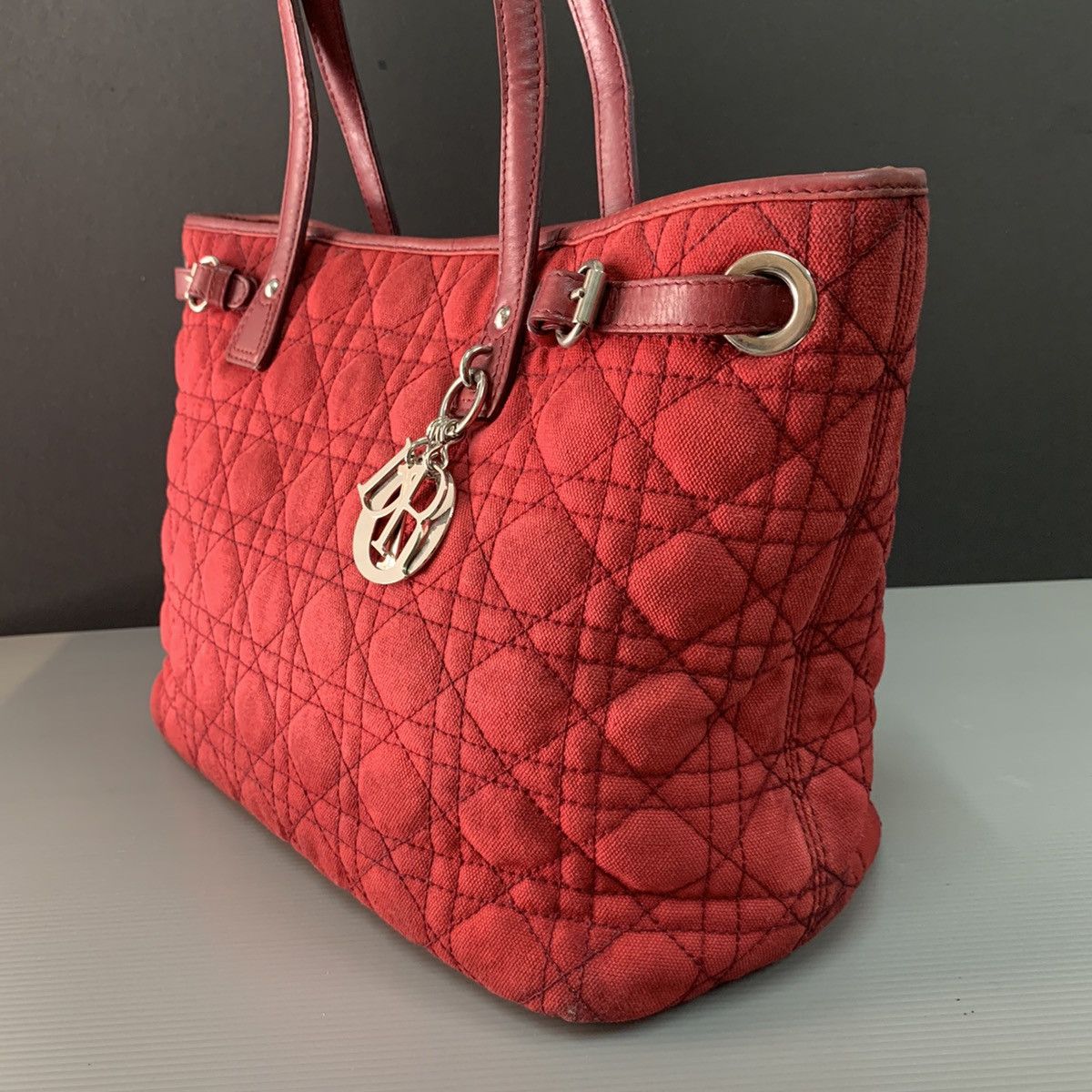Christian Dior Monsieur Christian Dior Medium Canvas Tote Bag Size ONE SIZE - 3 Thumbnail