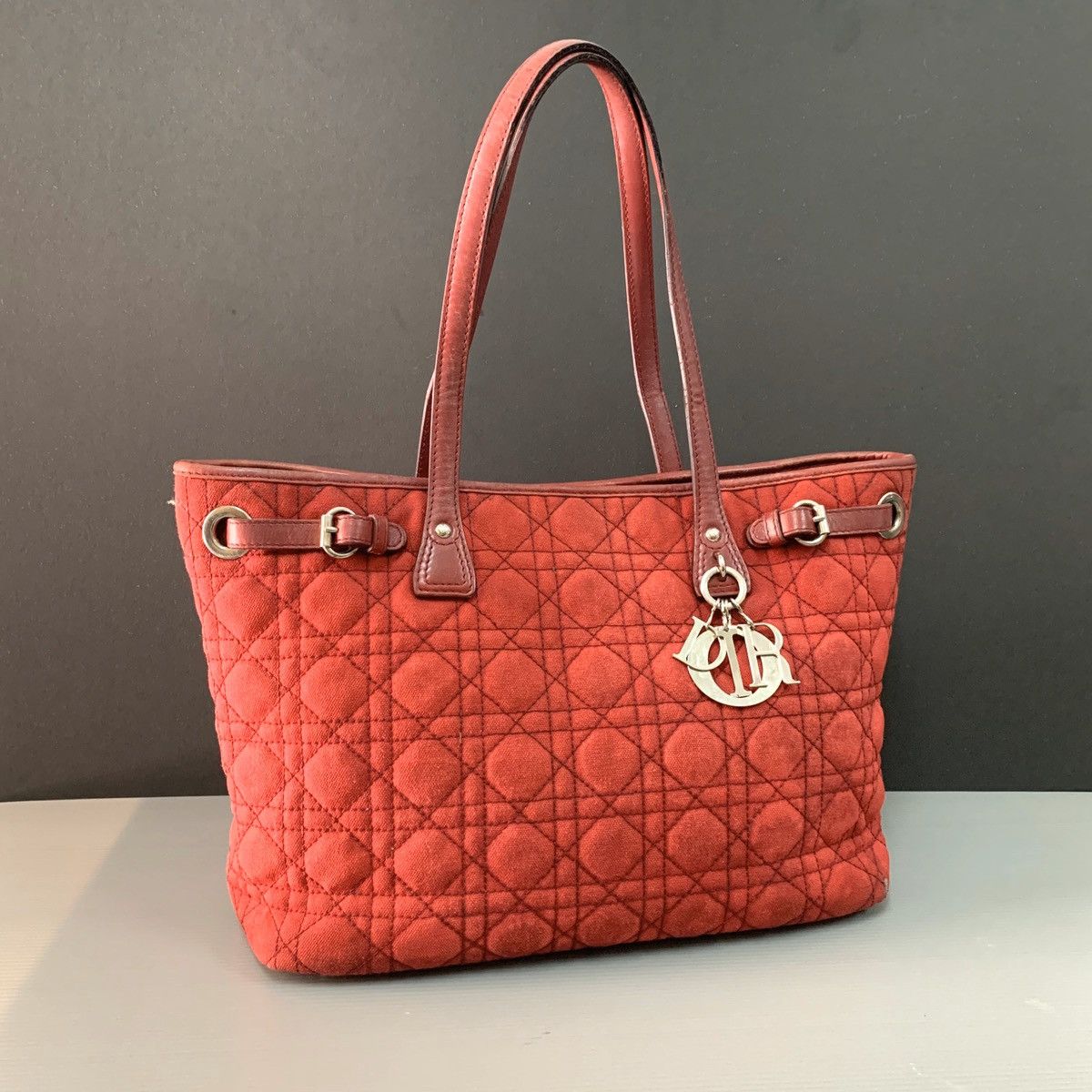 Christian Dior Monsieur Christian Dior Medium Canvas Tote Bag Size ONE SIZE - 1 Thumbnail