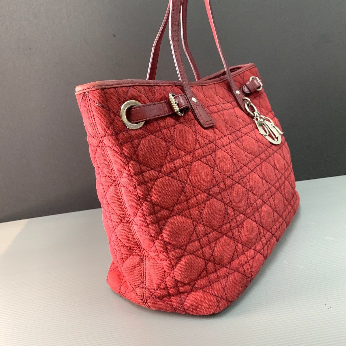 Christian Dior Monsieur Christian Dior Medium Canvas Tote Bag Size ONE SIZE - 2 Thumbnail