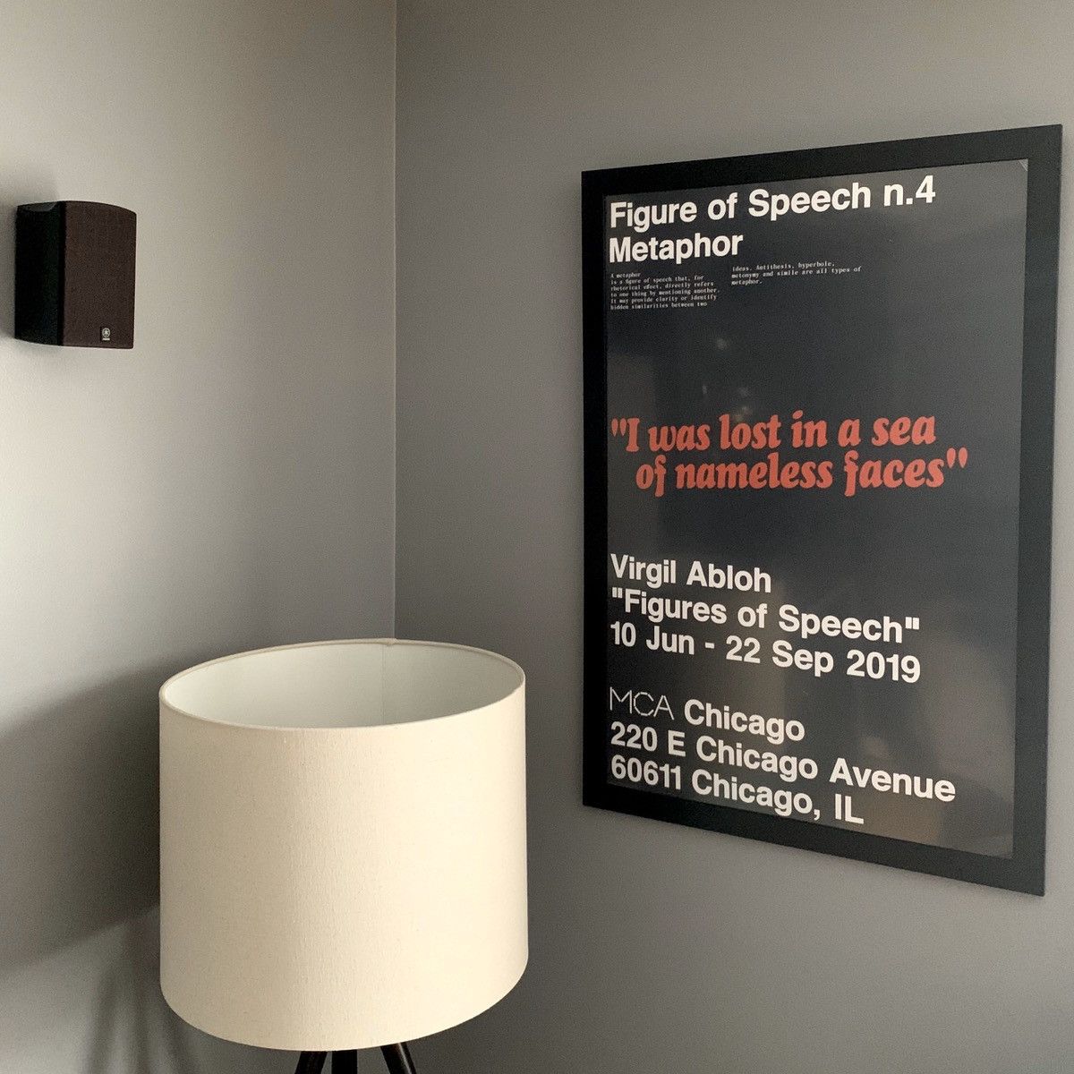 Virgil Abloh Figures of Speech outlets n.4 Metaphor Poster