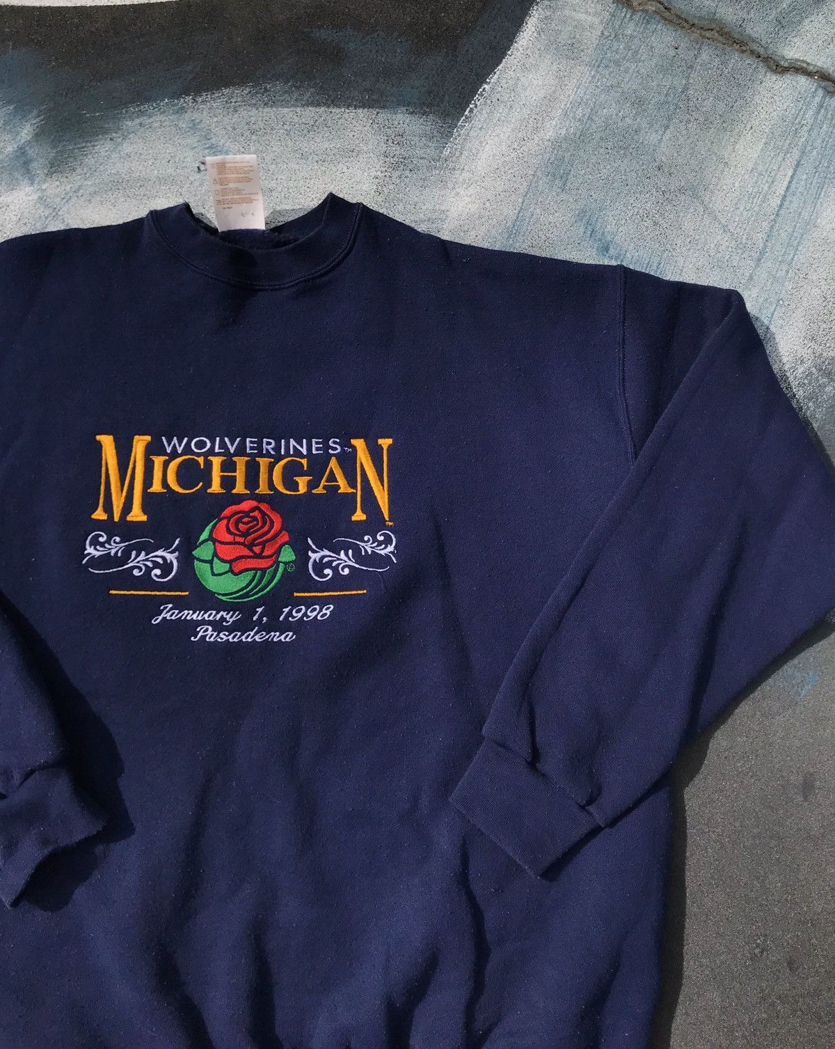 Vintage 1992 Michigan Wolverines store Rose Bowl Crewneck Made In USA