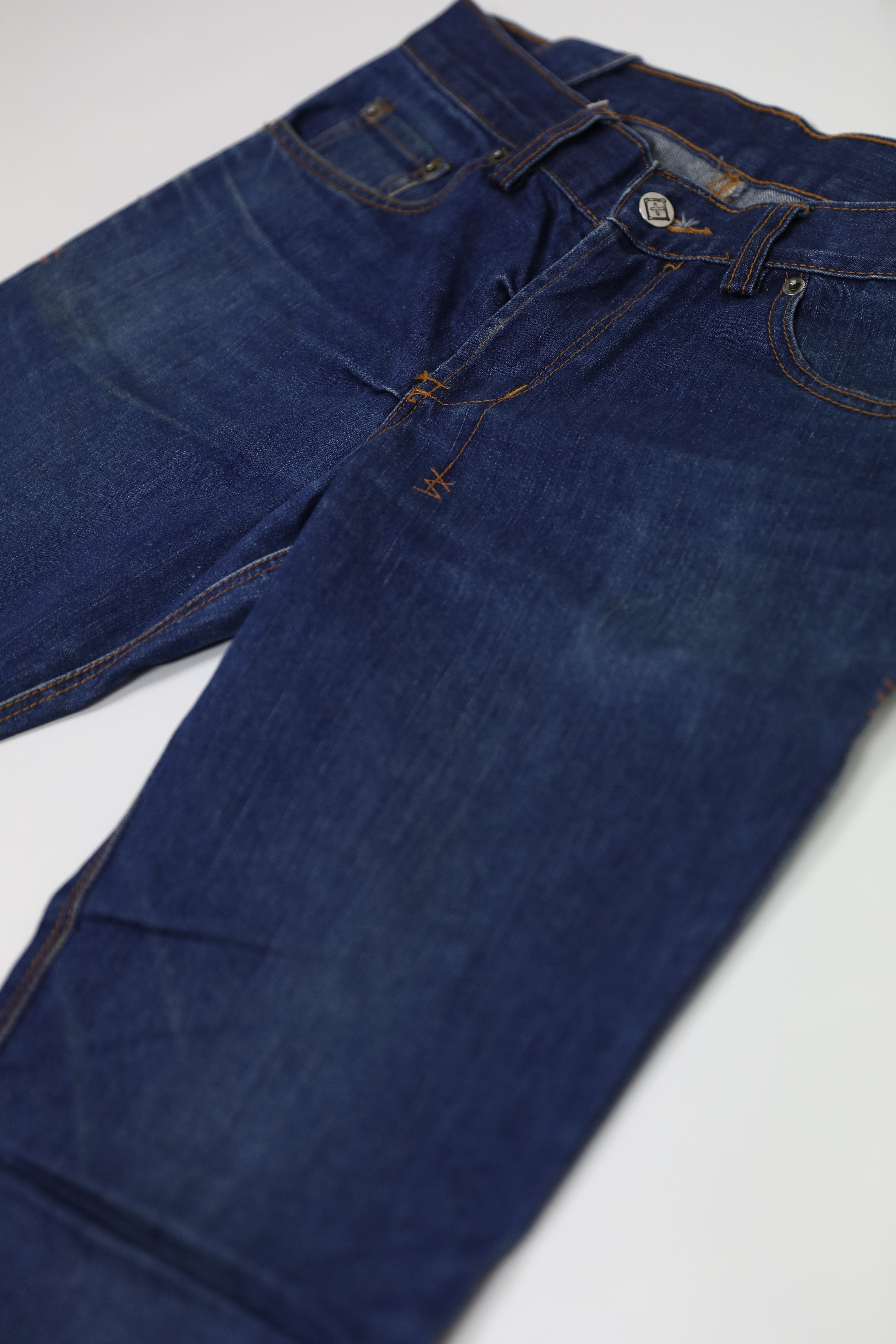 Ksubi Blue Jeans With Orange Stitch Size US 32 / EU 48 - 2 Thumbnail