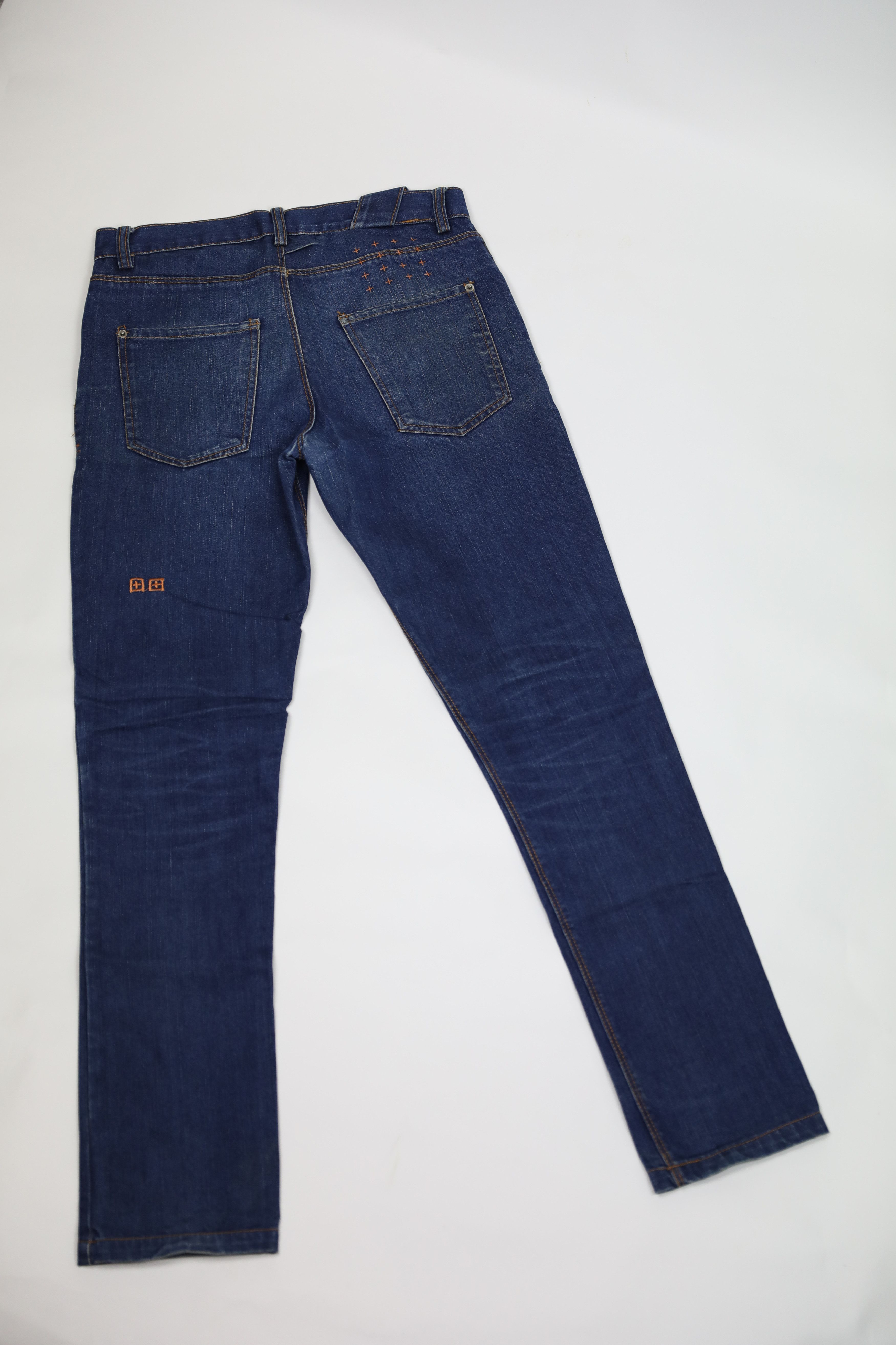 Ksubi Blue Jeans With Orange Stitch Size US 32 / EU 48 - 3 Thumbnail