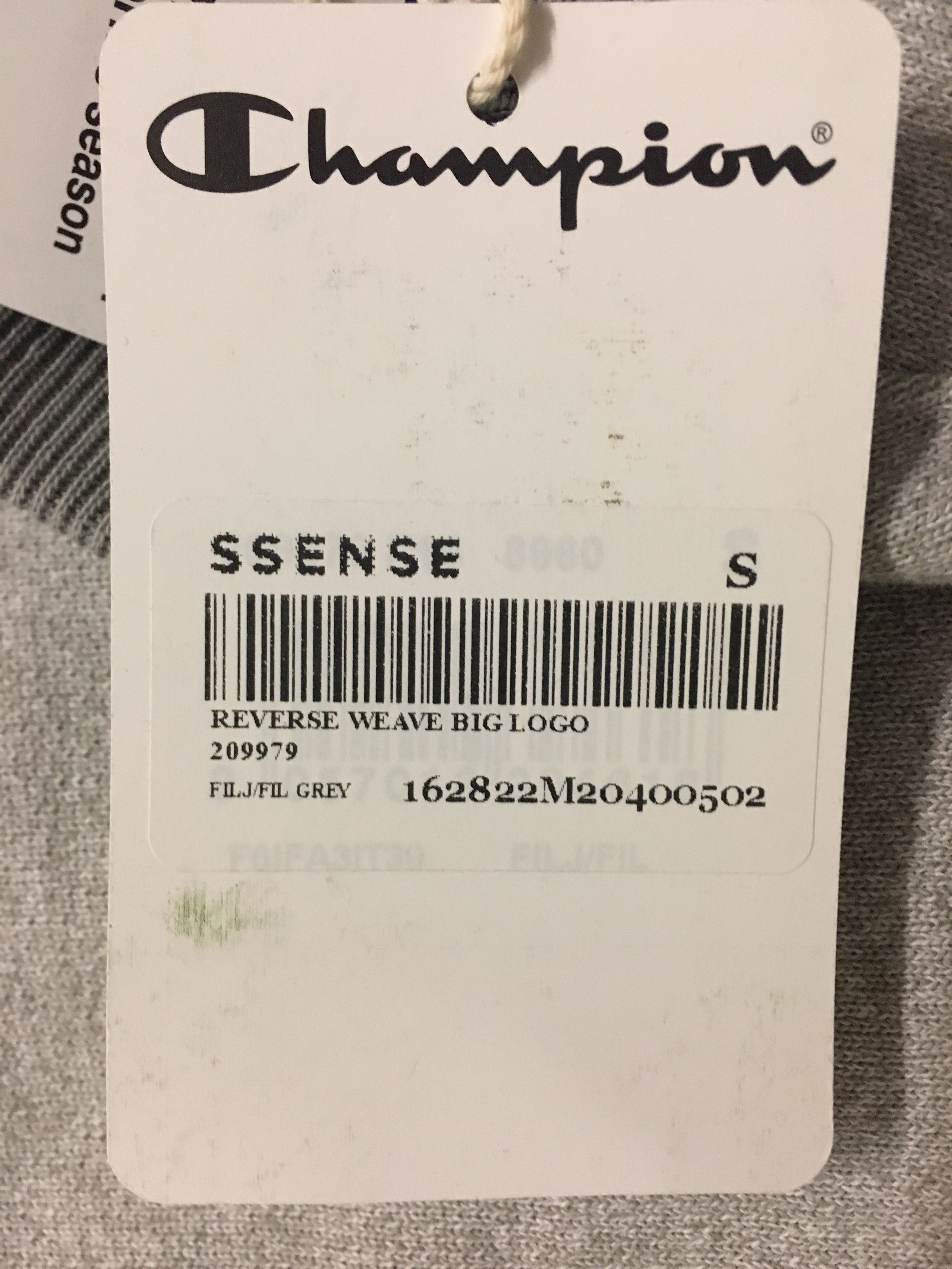 Champion Reverse Weave Speckled Logo Pullover (Grey) Size US S / EU 44-46 / 1 - 4 Thumbnail