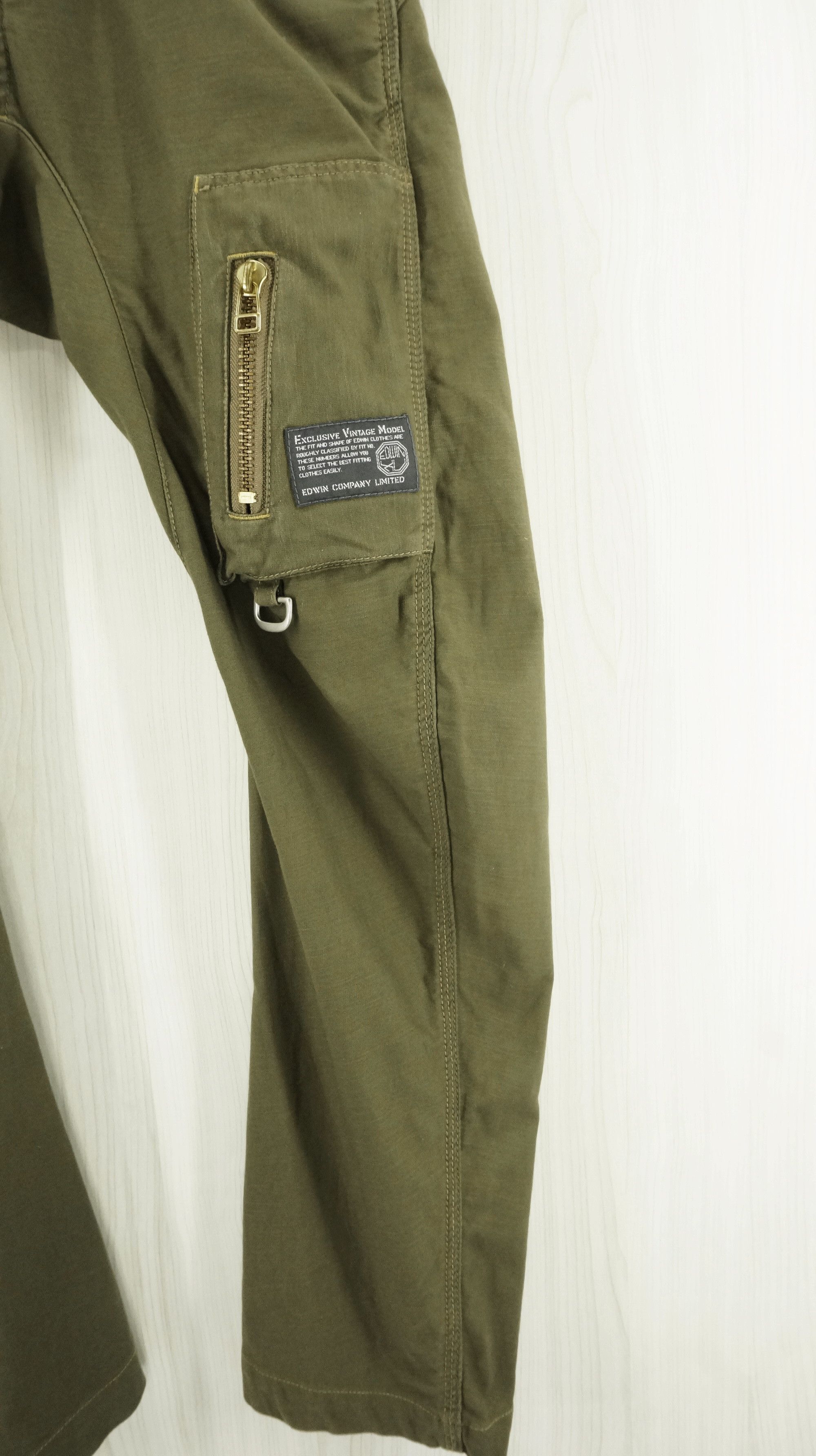 Edwin EDWIN Army Vintage Military Tactical Parachute Cargo Pants Size US 29 - 6 Thumbnail
