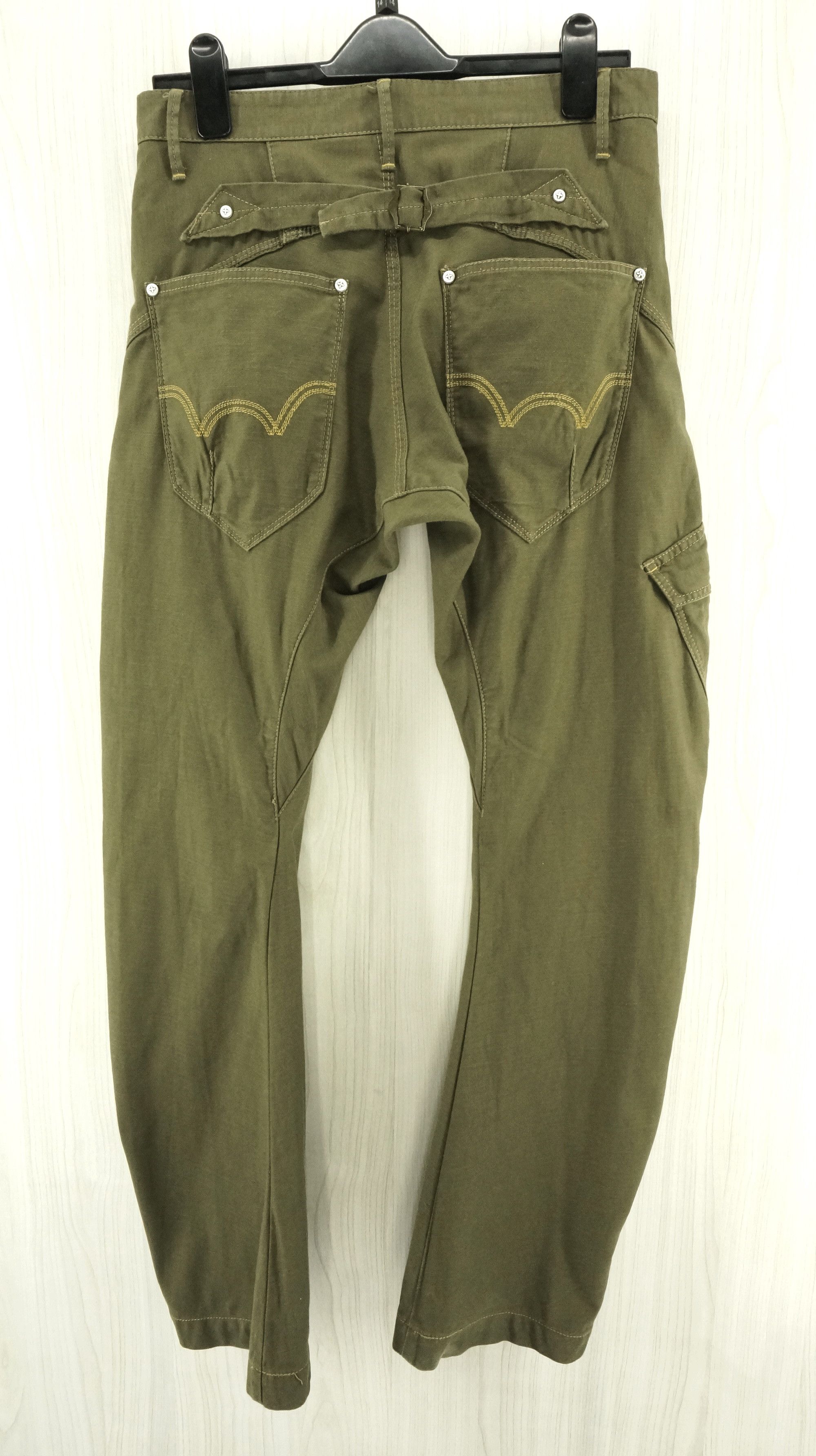 Edwin EDWIN Army Vintage Military Tactical Parachute Cargo Pants Size US 29 - 2 Thumbnail