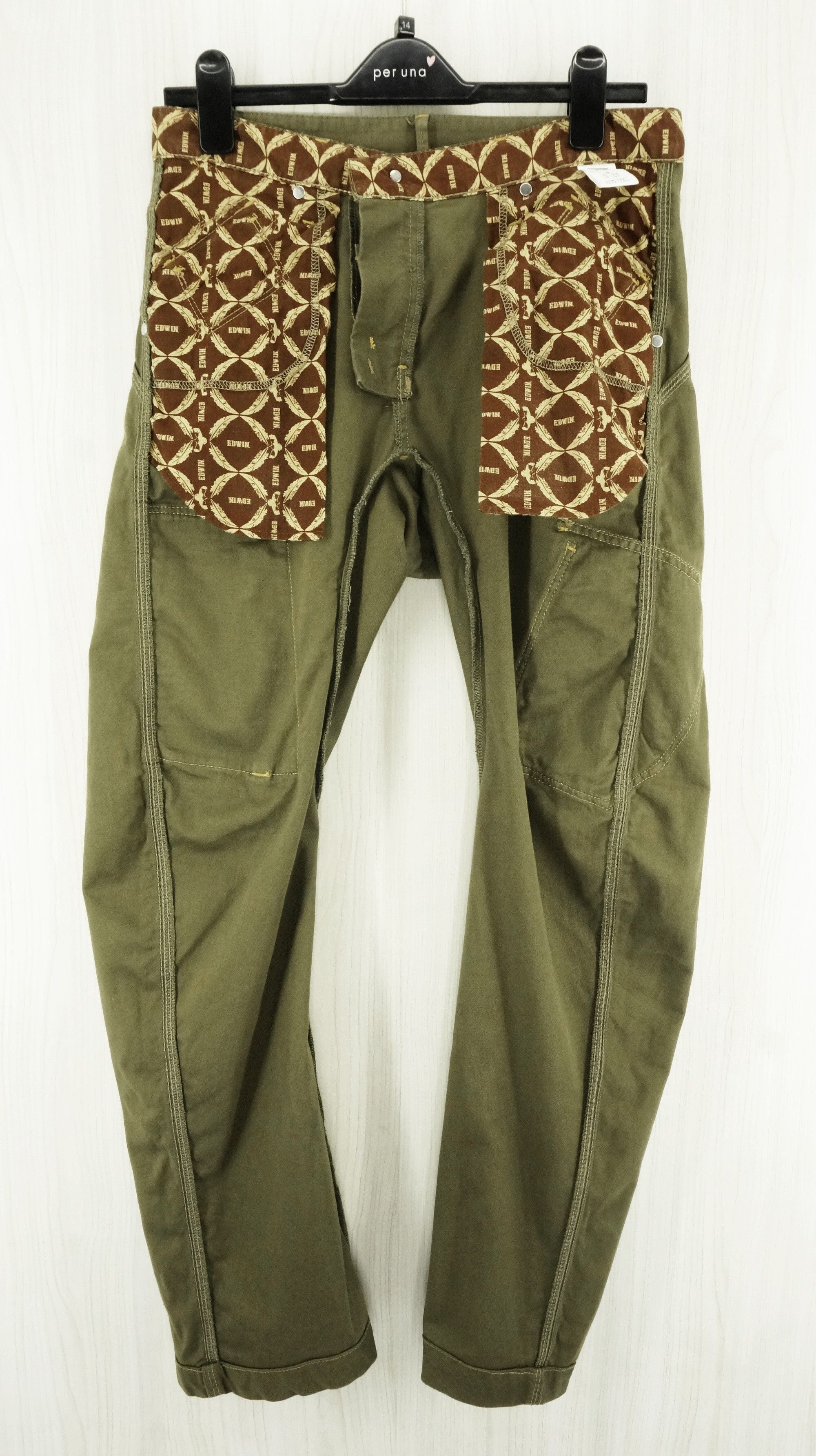 Edwin EDWIN Army Vintage Military Tactical Parachute Cargo Pants Size US 29 - 15 Thumbnail