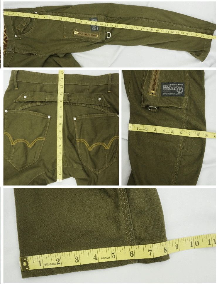 Edwin EDWIN Army Vintage Military Tactical Parachute Cargo Pants Size US 29 - 12 Thumbnail