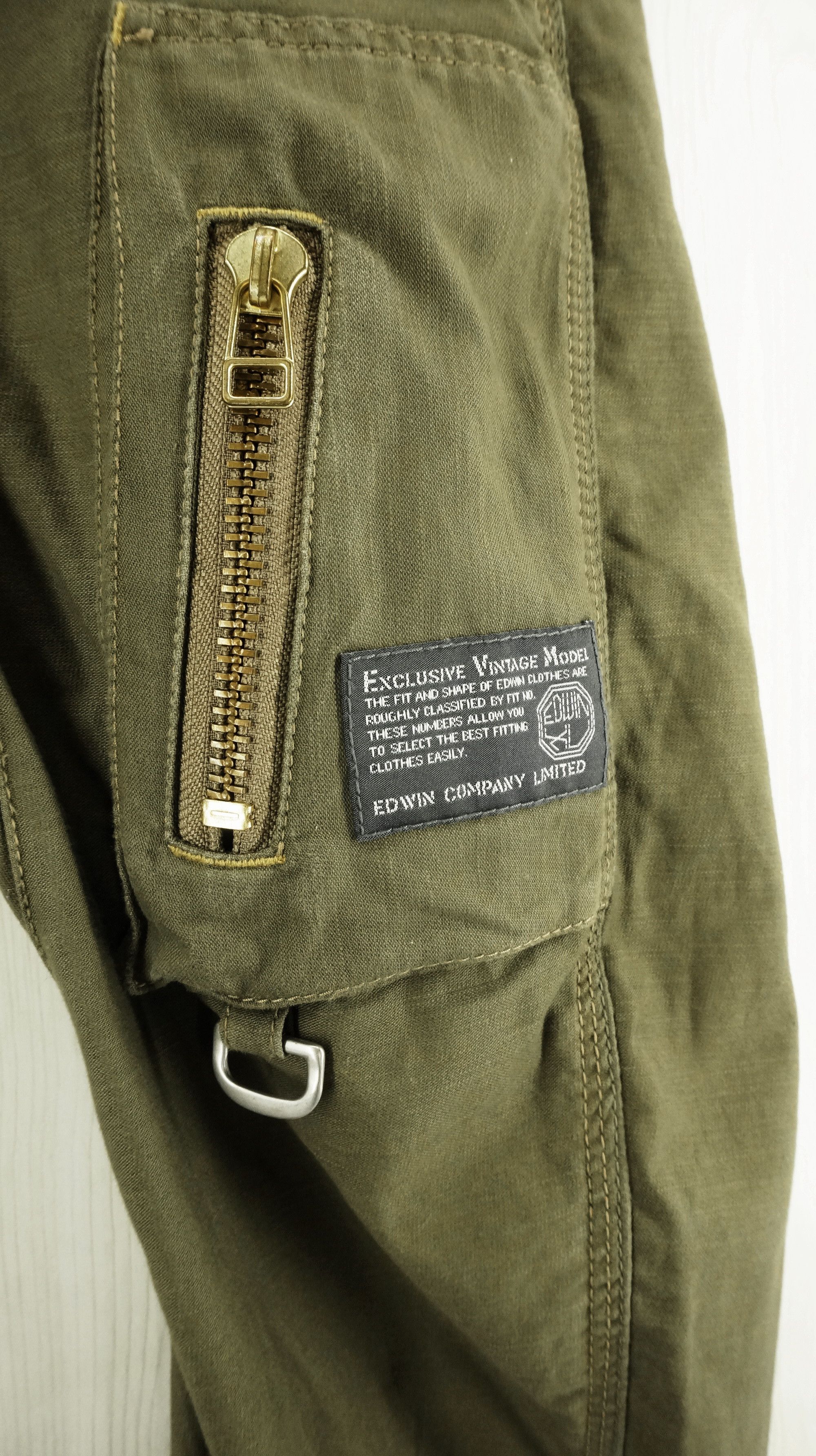 Edwin EDWIN Army Vintage Military Tactical Parachute Cargo Pants Size US 29 - 7 Thumbnail
