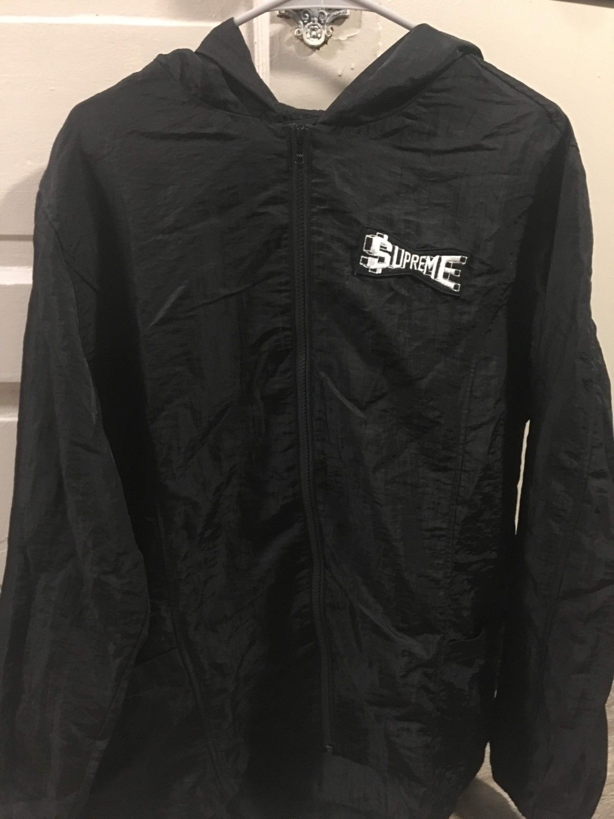 Supreme skew hooded nylon jacket clearance