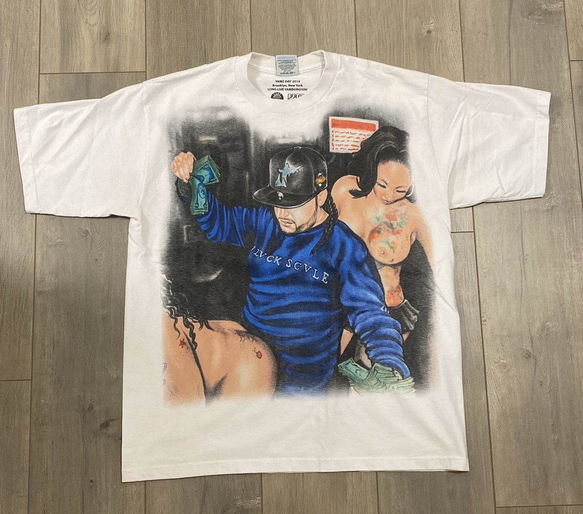AWGE × Asap Rocky Yams day 2019 Pro Club Airbrush Tee | Grailed