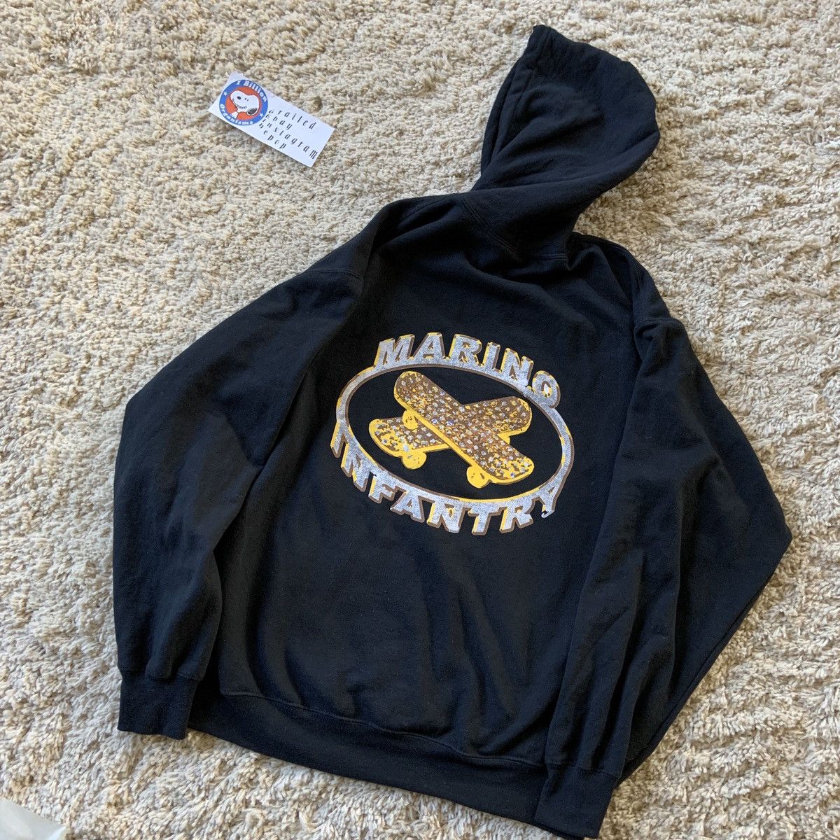 dmckal x MARINO 産ん INFANTRY HOODIE Black lx 