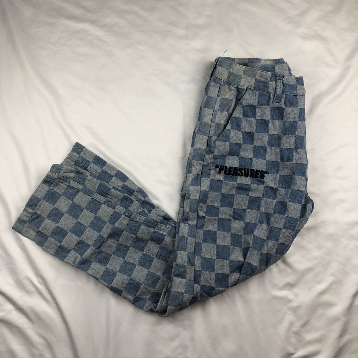 Pleasures Pleasures Checkered Men’s denim pants 32/30 Size US 32 / EU 48 - 3 Thumbnail