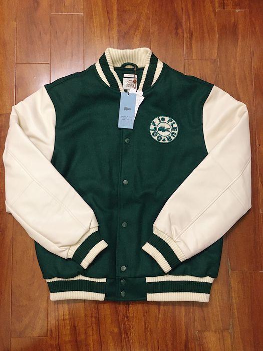 Golf le fleur online x lacoste varsity jacket