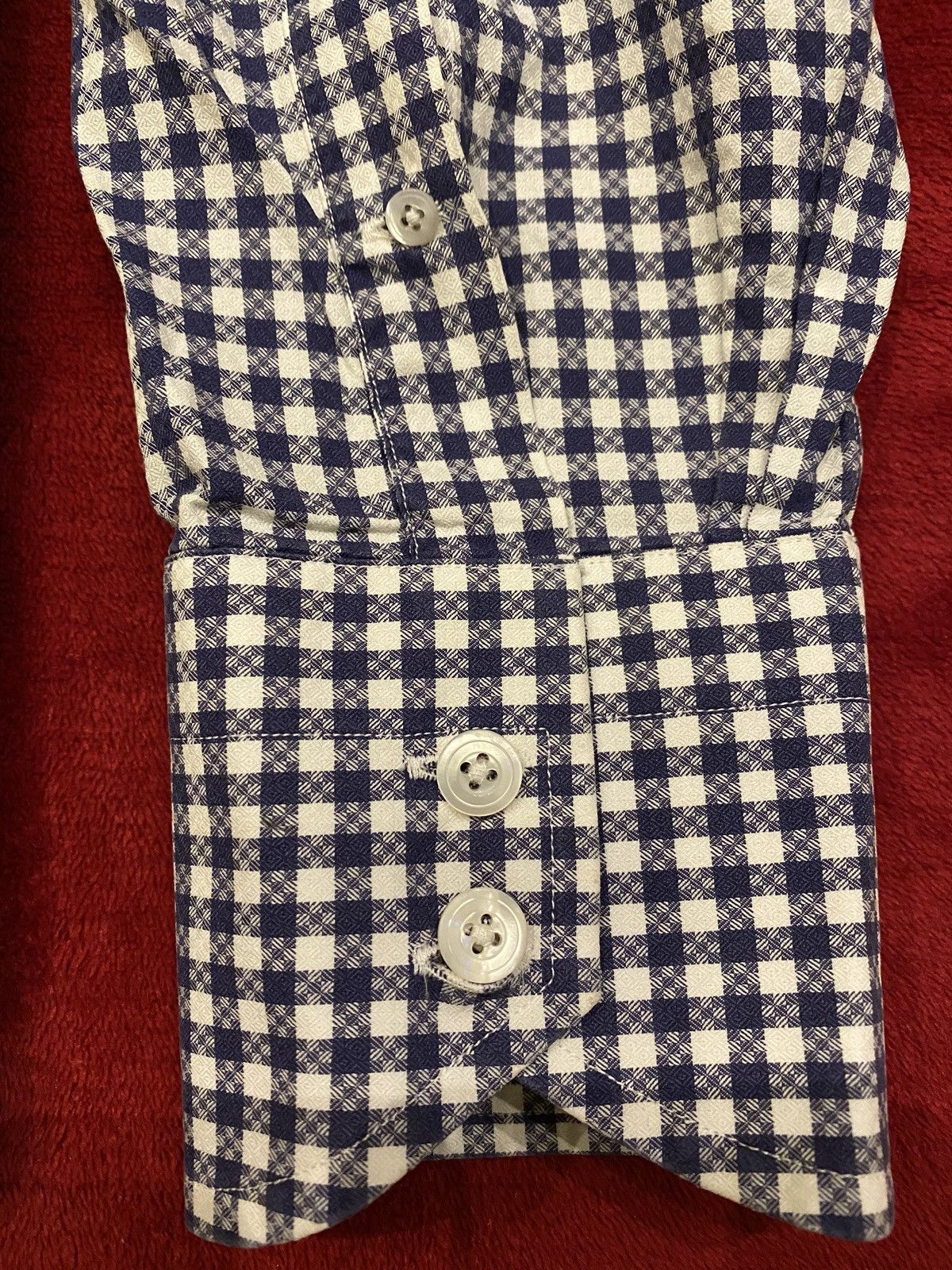 Tom Ford Tom Ford Blue White Graphic Cotton Shirt Size US M / EU 48-50 / 2 - 3 Thumbnail