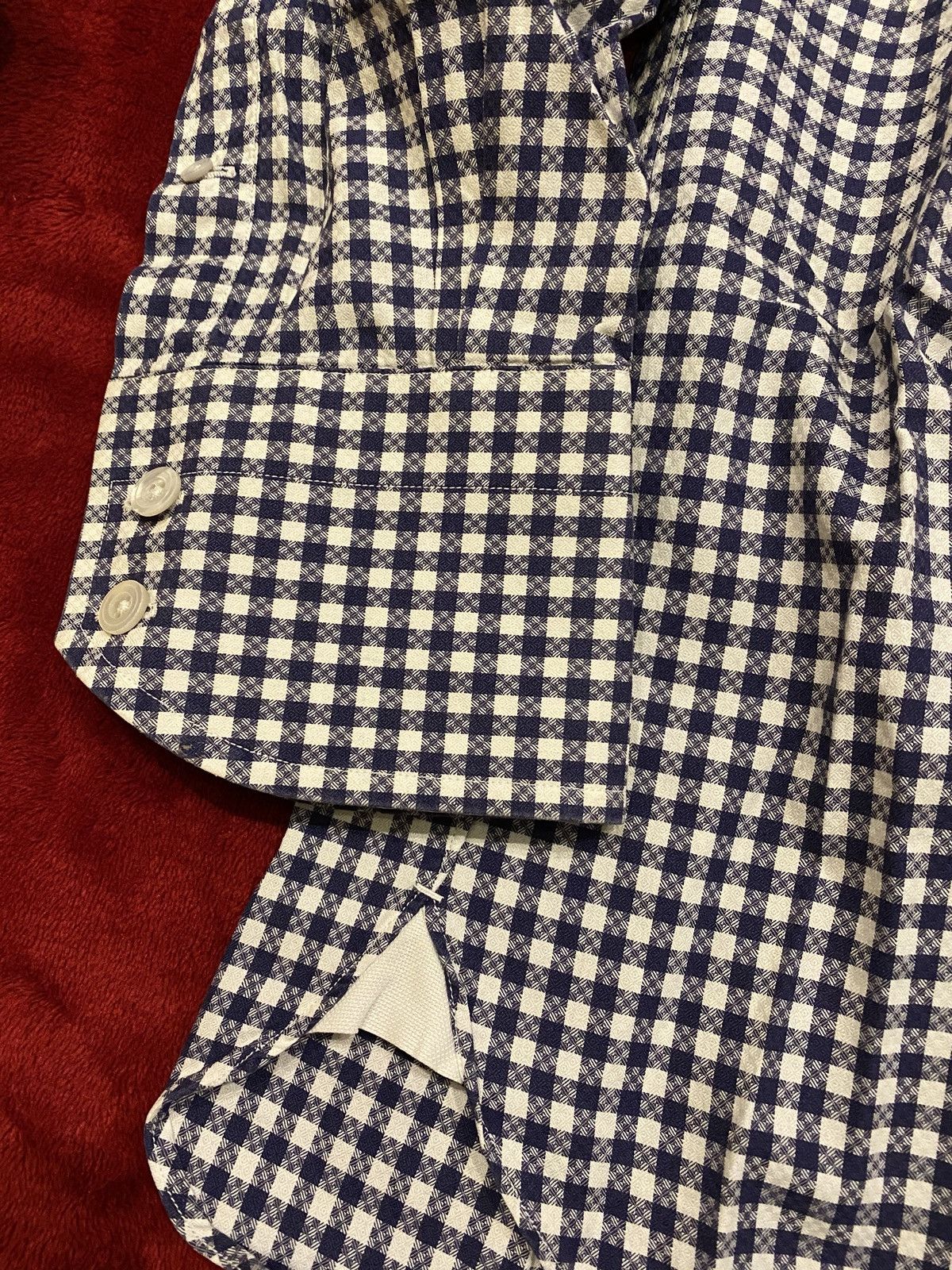 Tom Ford Tom Ford Blue White Graphic Cotton Shirt Size US M / EU 48-50 / 2 - 2 Thumbnail