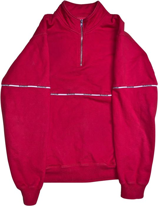 Supreme piping best sale half zip