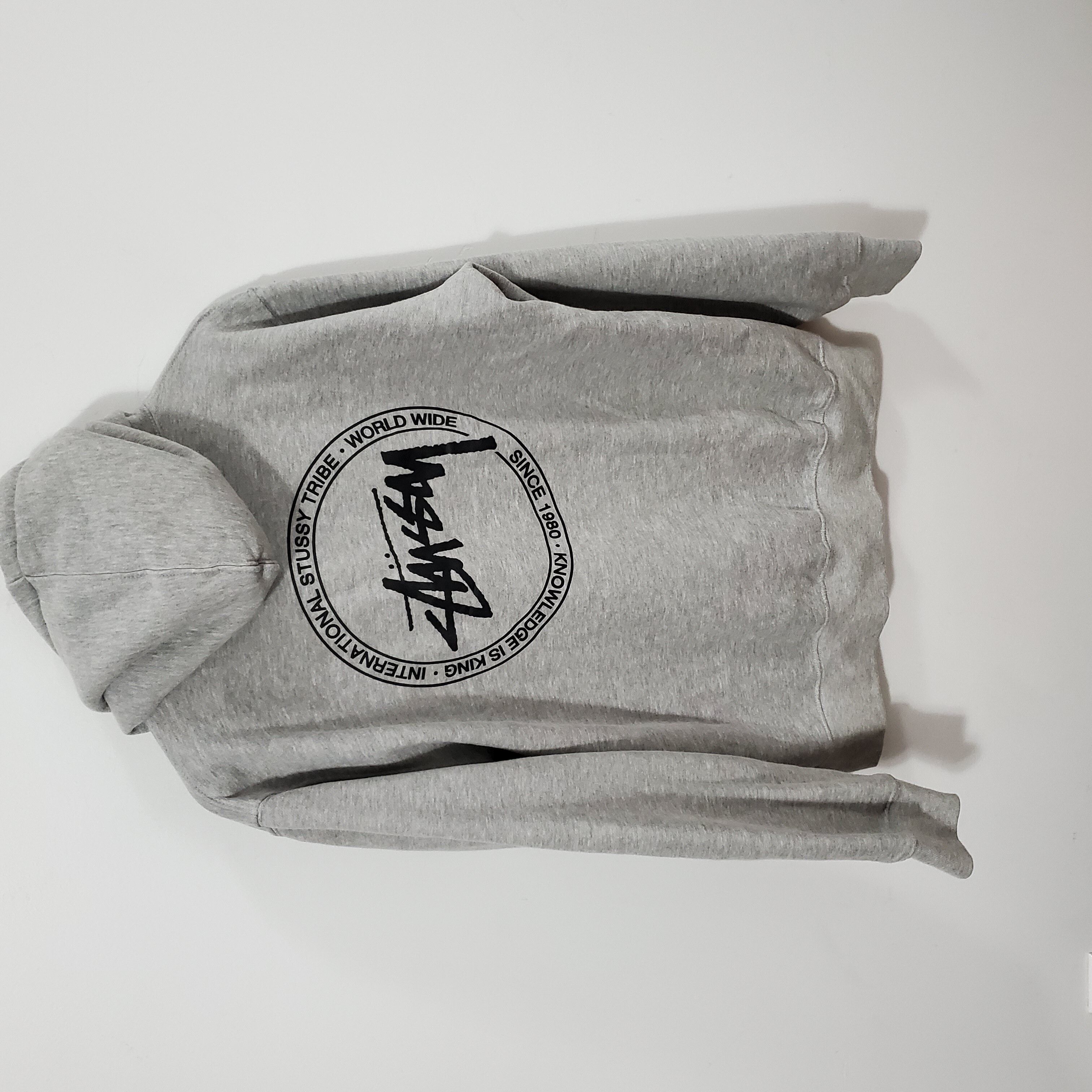 Stussy International Stussy Tribe Hoodie Sweatshirt Grey Size US XL / EU 56 / 4 - 4 Preview