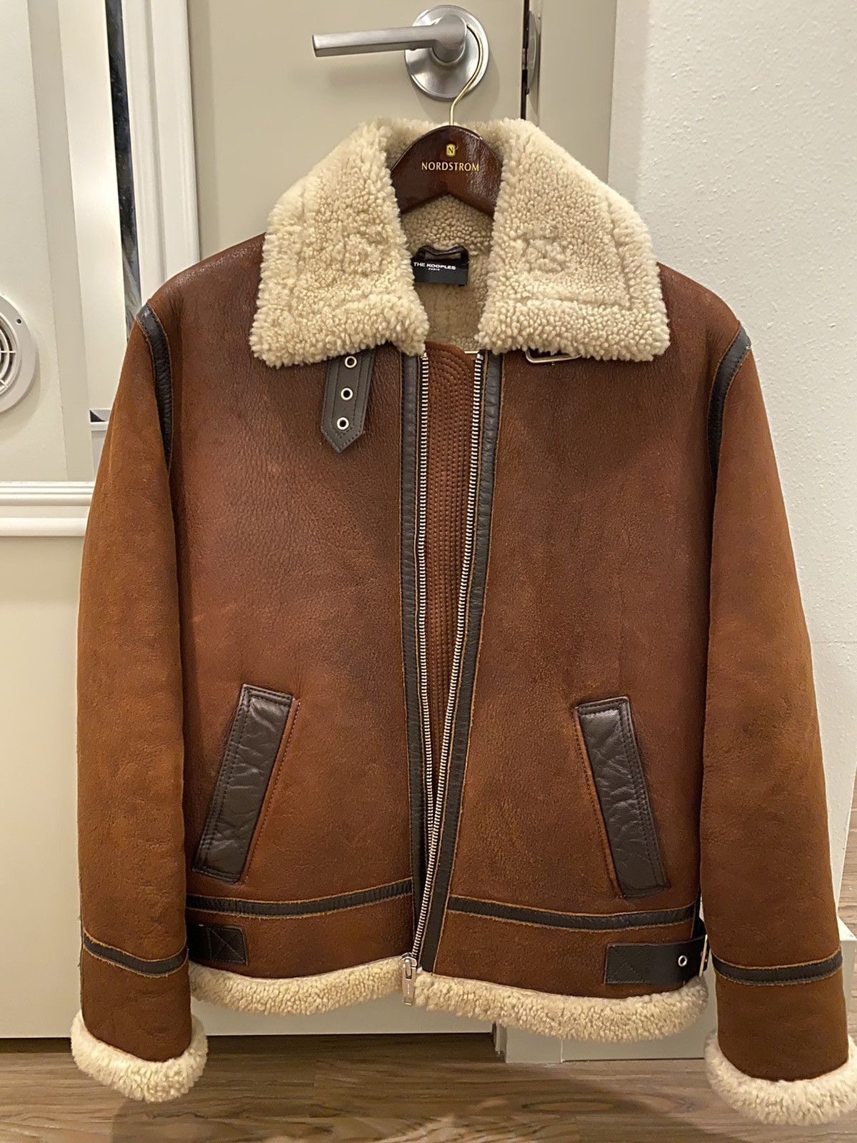 Kooples shearling outlet jacket