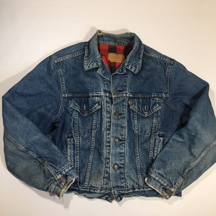 Levi's × Vintage Faded Vintage Levi’s Flannel Lined Jacket Size US M / EU 48-50 / 2 - 3 Thumbnail