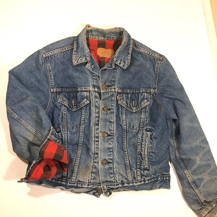Levi's × Vintage Faded Vintage Levi’s Flannel Lined Jacket Size US M / EU 48-50 / 2 - 1 Thumbnail