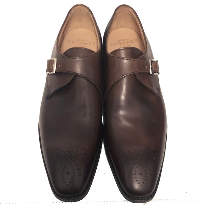 Cheaney $398 JOSEPH CHEANEY & SONS LEEDS DK BROWN BUCKLE MONK | Grailed