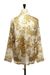 Versace new VERSACE white silk gold oriental dragon baroque printed pyjama shirt top XS Size US XS / EU 42 / 0 - 3 Thumbnail