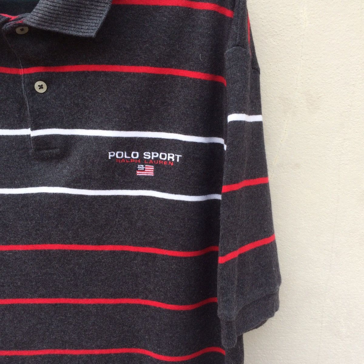 Polo Ralph Lauren Polo Sport Striped Polo Shirt Size US L / EU 52-54 / 3 - 2 Thumbnail