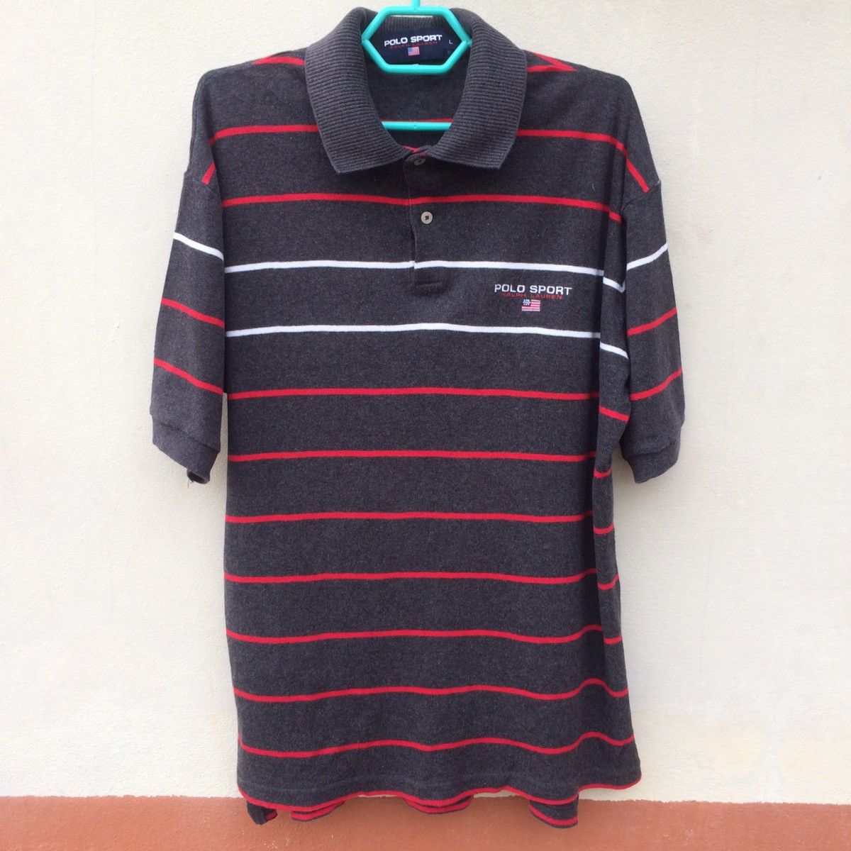 Polo Ralph Lauren Polo Sport Striped Polo Shirt Size US L / EU 52-54 / 3 - 1 Thumbnail