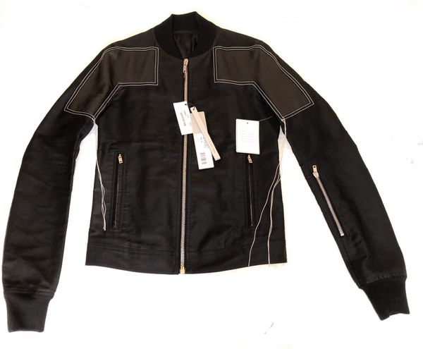 Rick Owens Rick Owens sisyrotterdam leather paneled jacket size 48