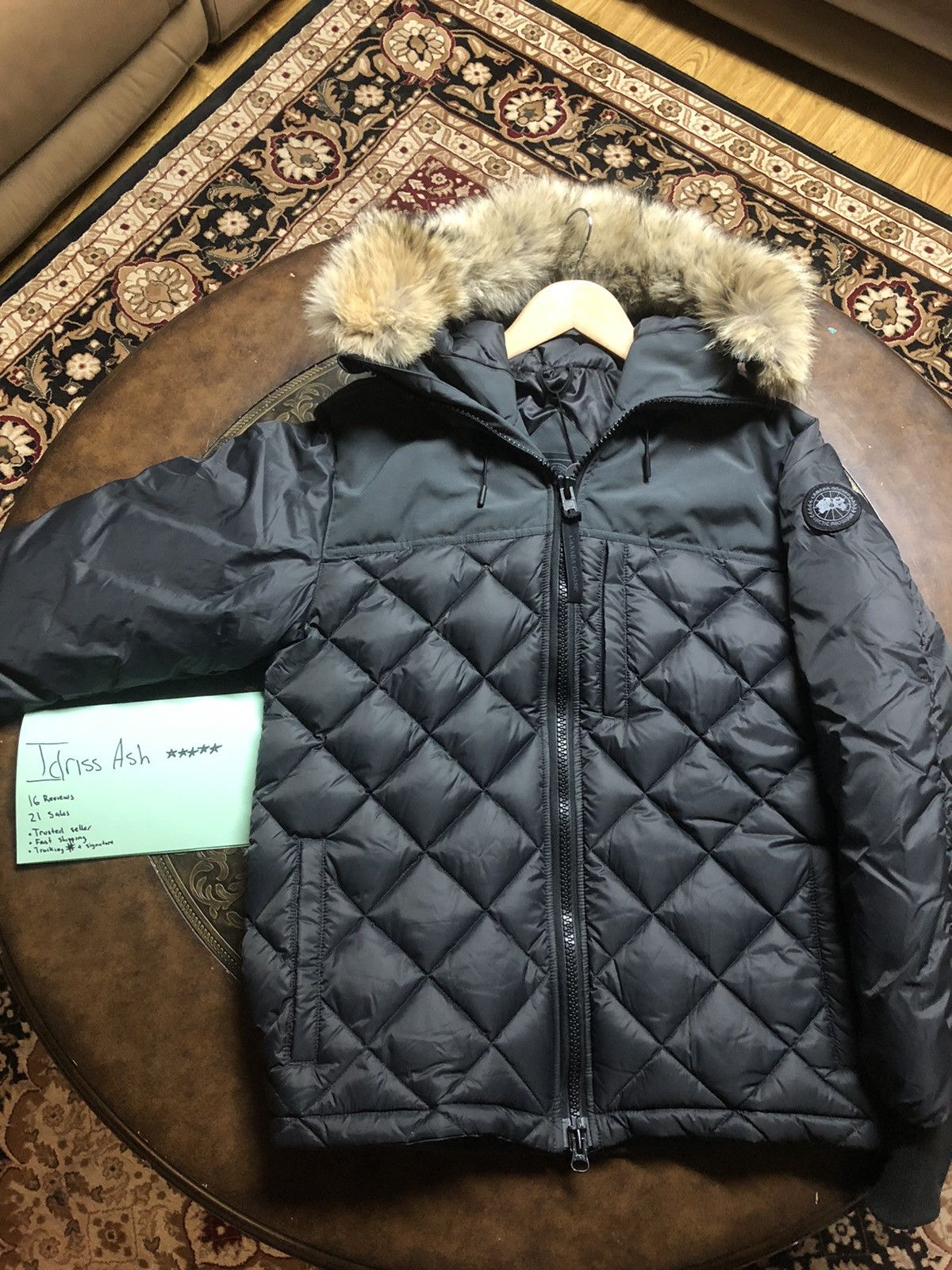 Canada goose pritchard coat black label best sale