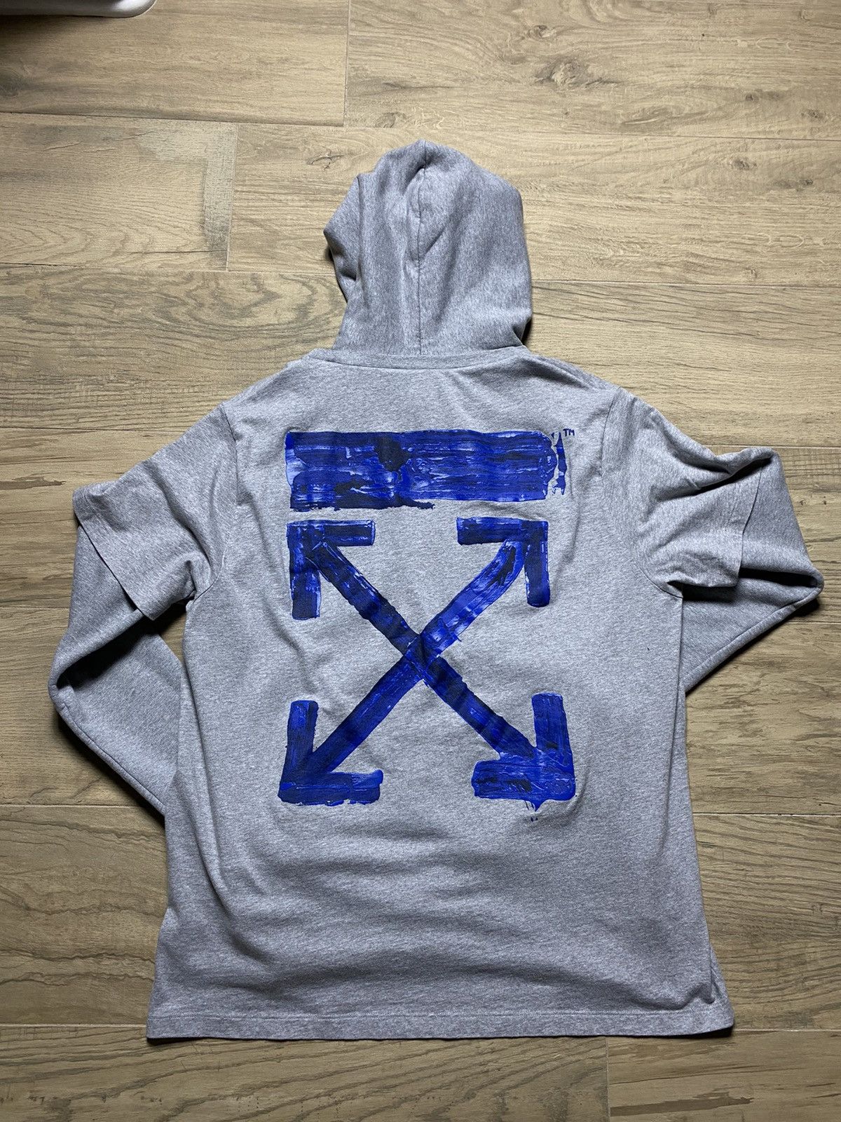 Off-White Layered Painted Arrows Hoodie