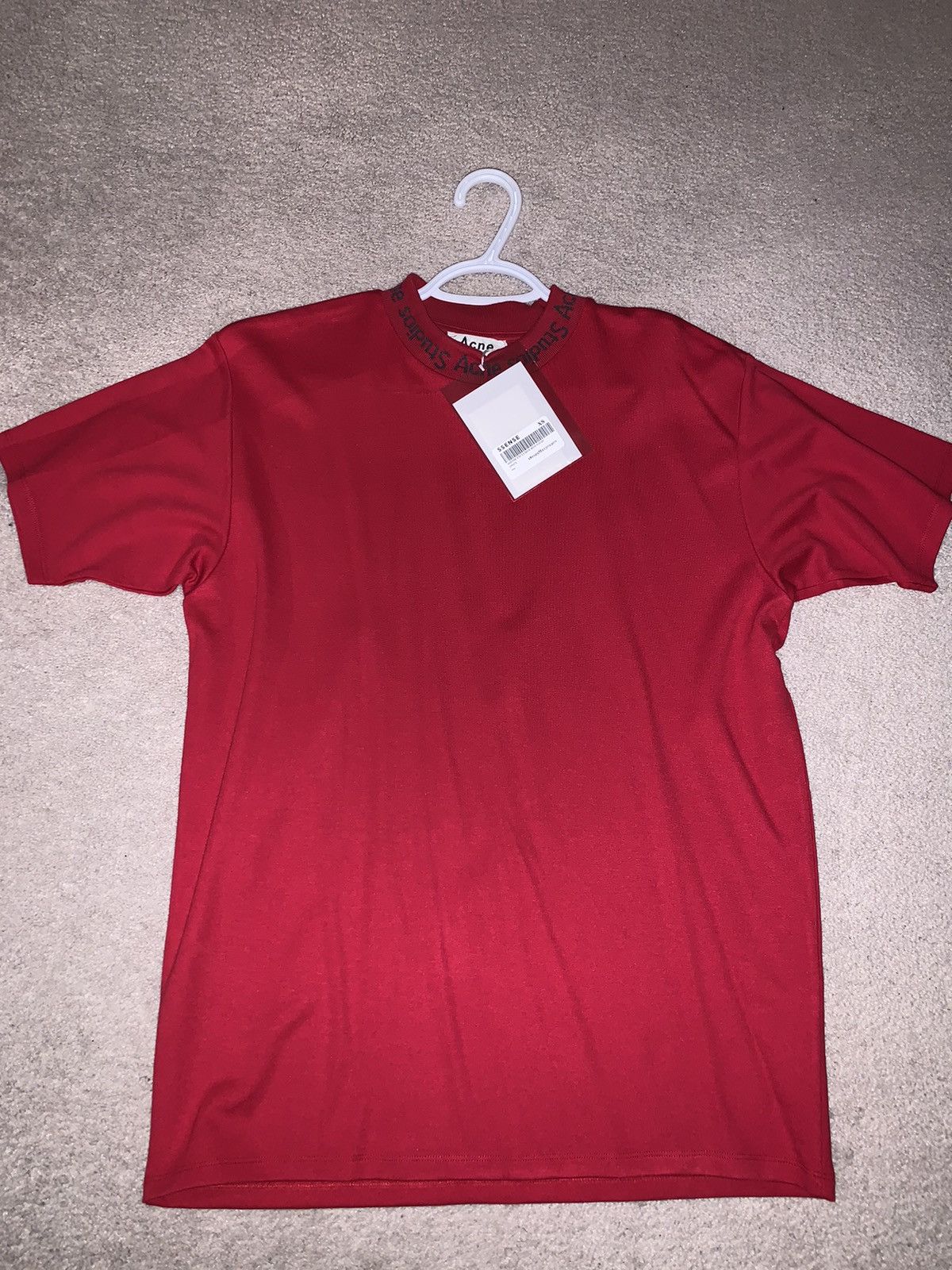 Acne Studios Acne Studios SSENSE Exclusive Red Navid T-Shirt | Grailed