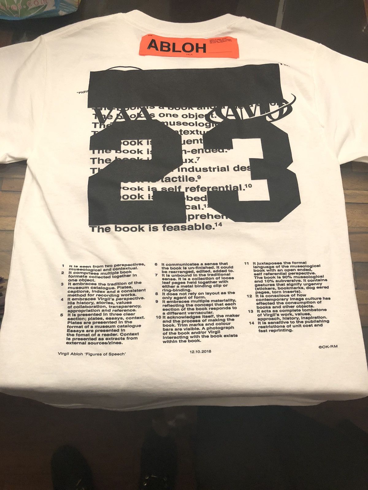 Virgil Abloh Mca Figures Of Speech T Shirt | Grailed