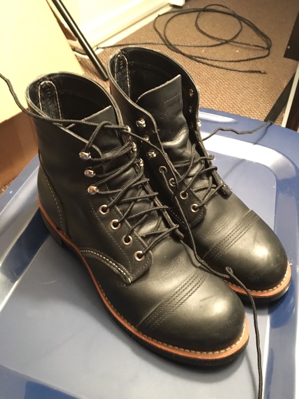 Red Wing Heritage 8114 Iron Rangers Black Harness 6 Grailed