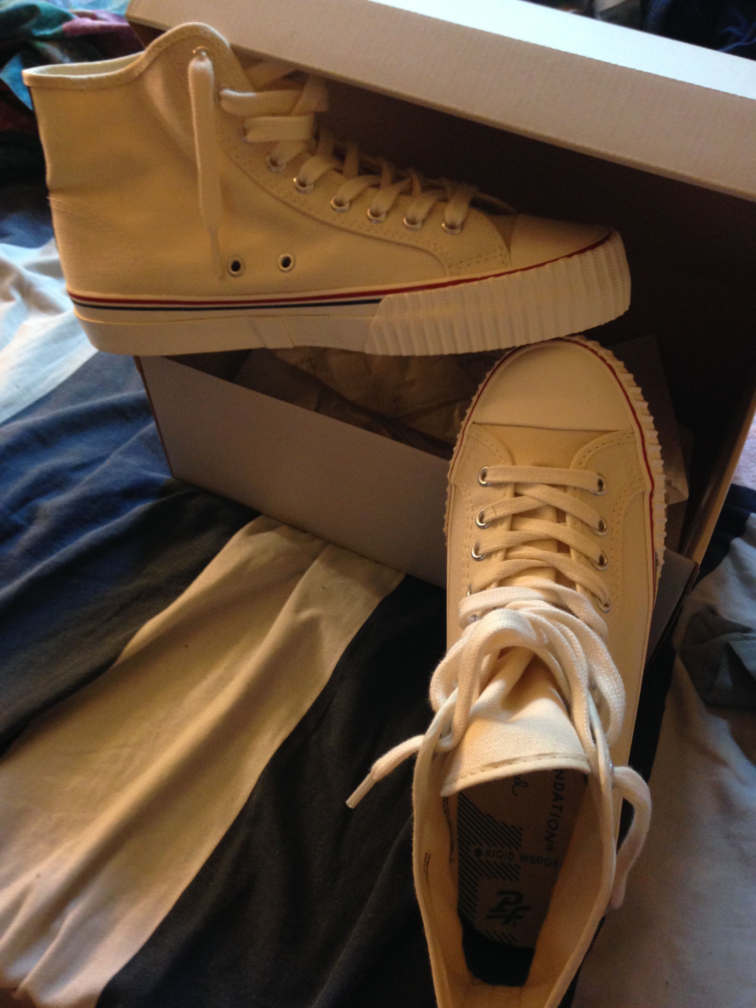 pf flyers white high top