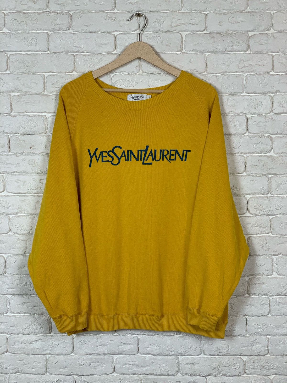 Saint laurent yellow hoodie clearance