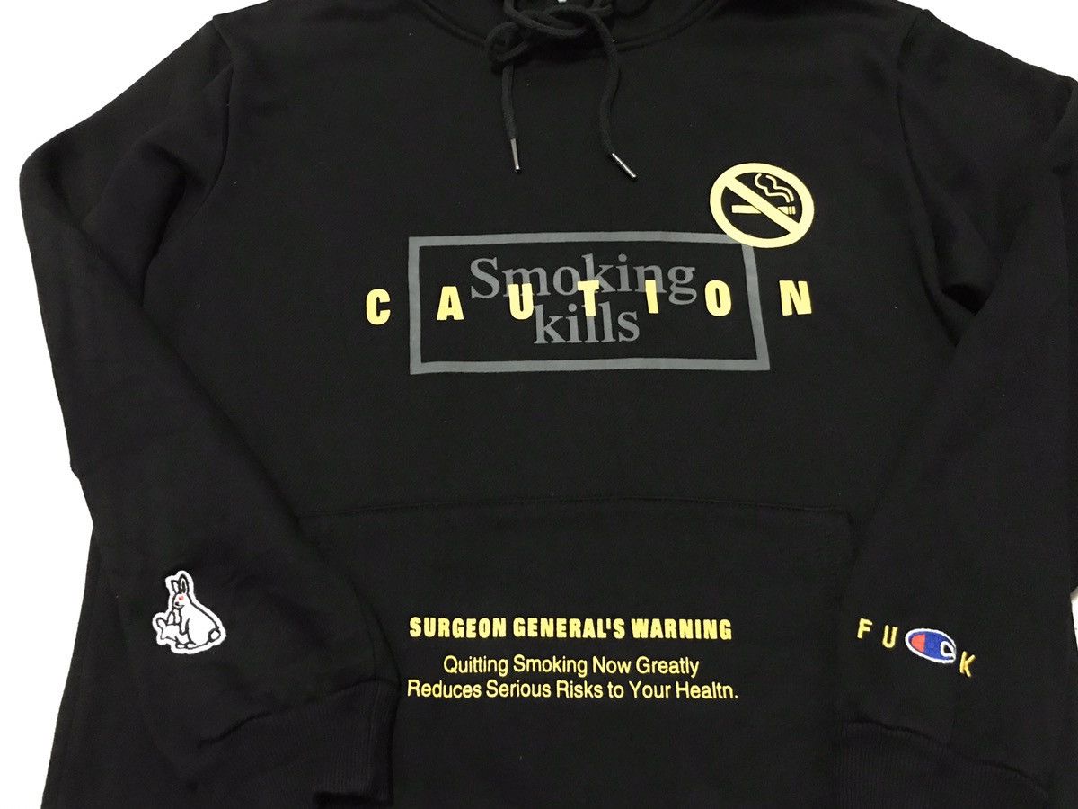 Champion × FR2 ❗️LAST DROP BEFORE DELETE❗️FR2 hoodie Smoking kills !! |  Grailed