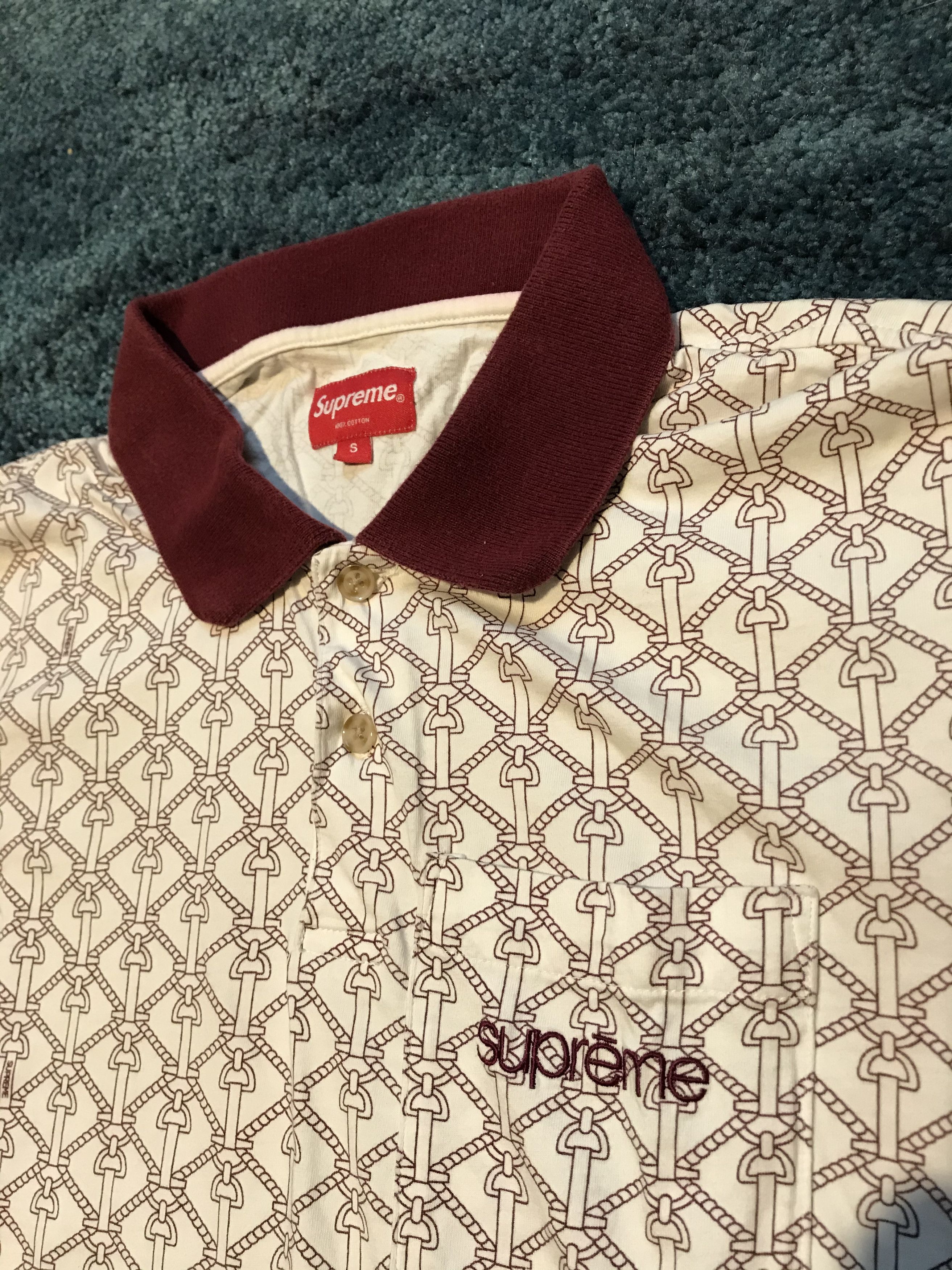 Supreme Supreme Rope Print Polo | Grailed