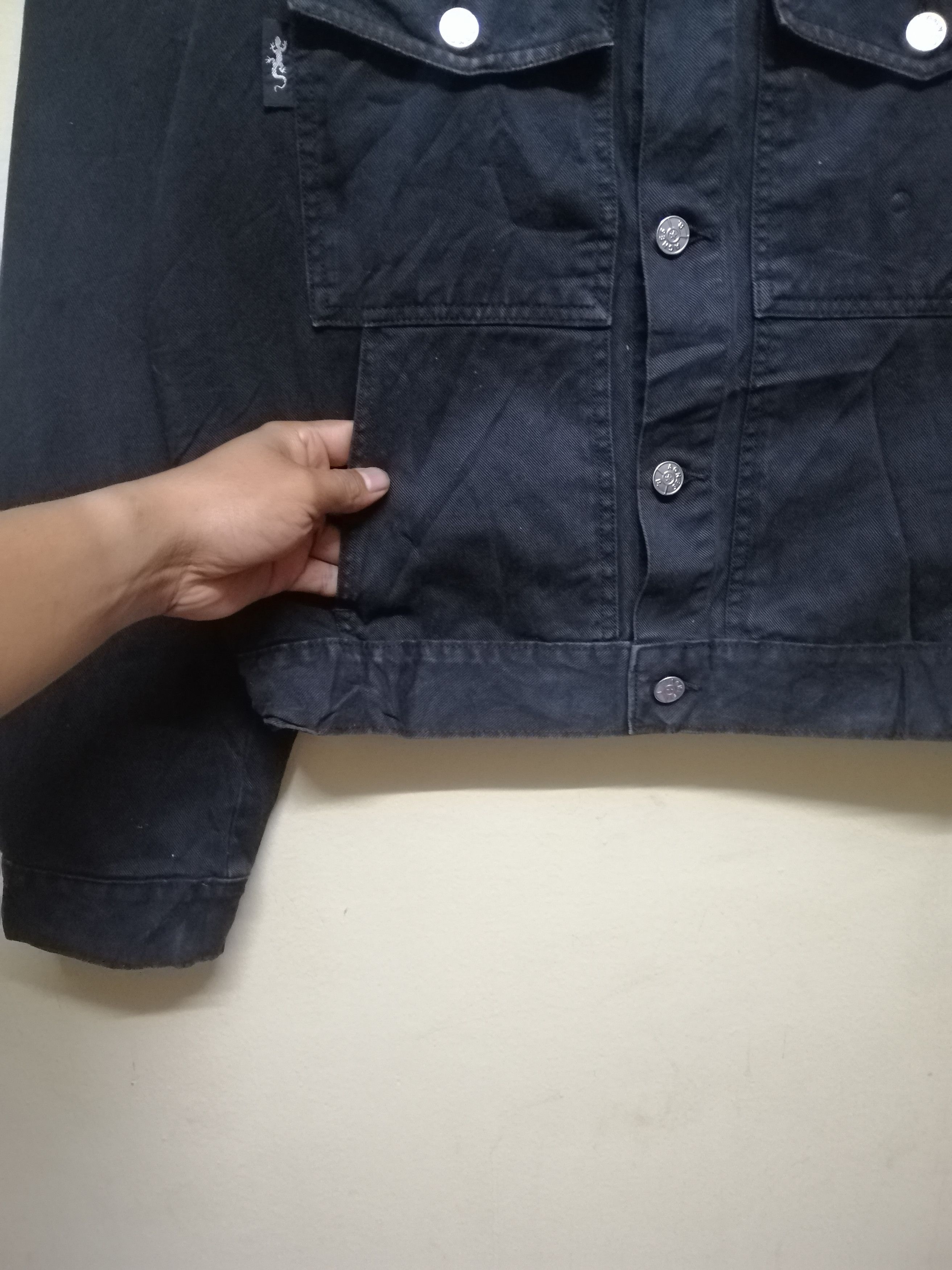 agnes b. Agnes B. Denim Black Jacket Made In France Size US M / EU 48-50 / 2 - 5 Thumbnail