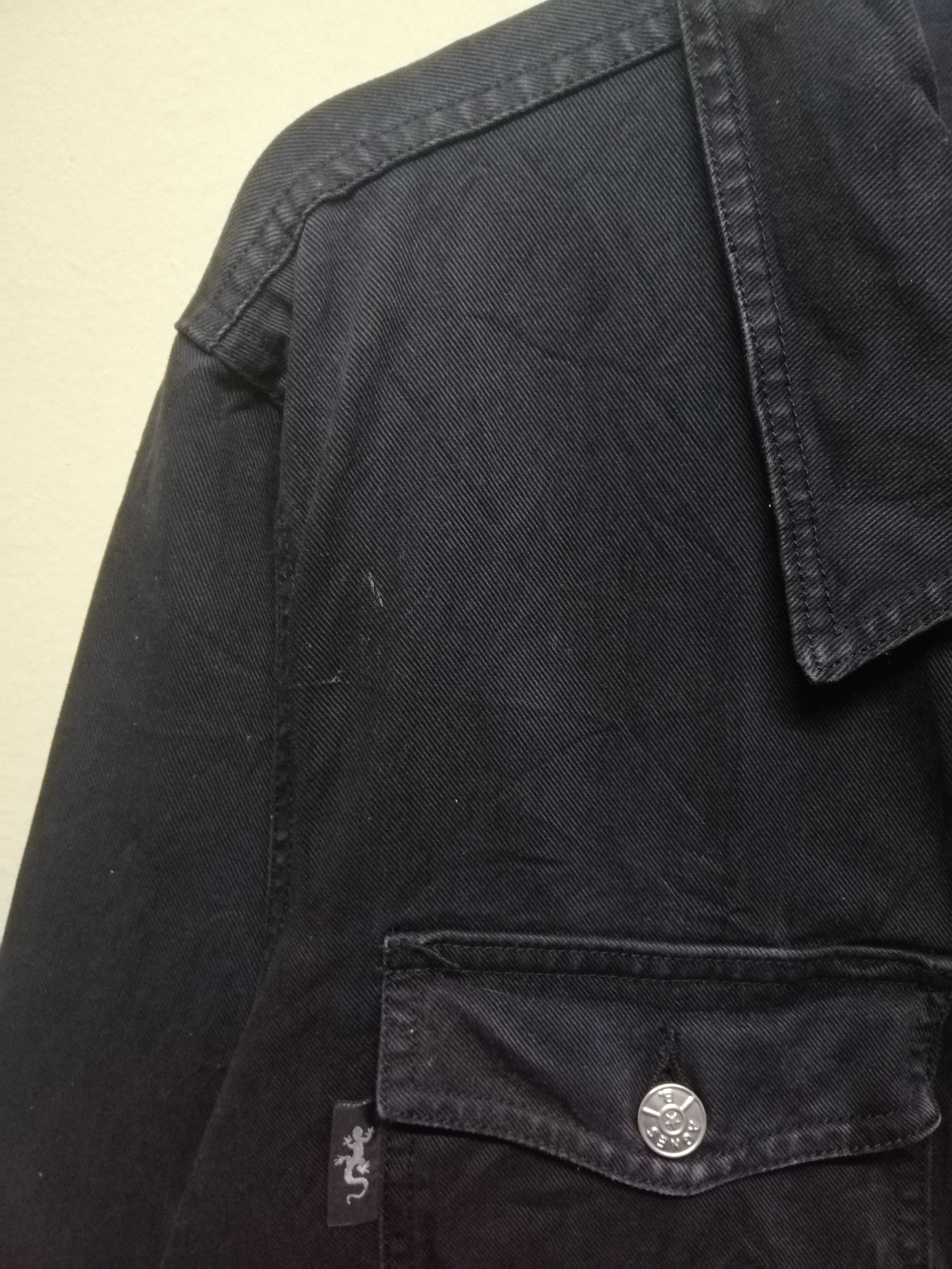 agnes b. Agnes B. Denim Black Jacket Made In France Size US M / EU 48-50 / 2 - 7 Thumbnail