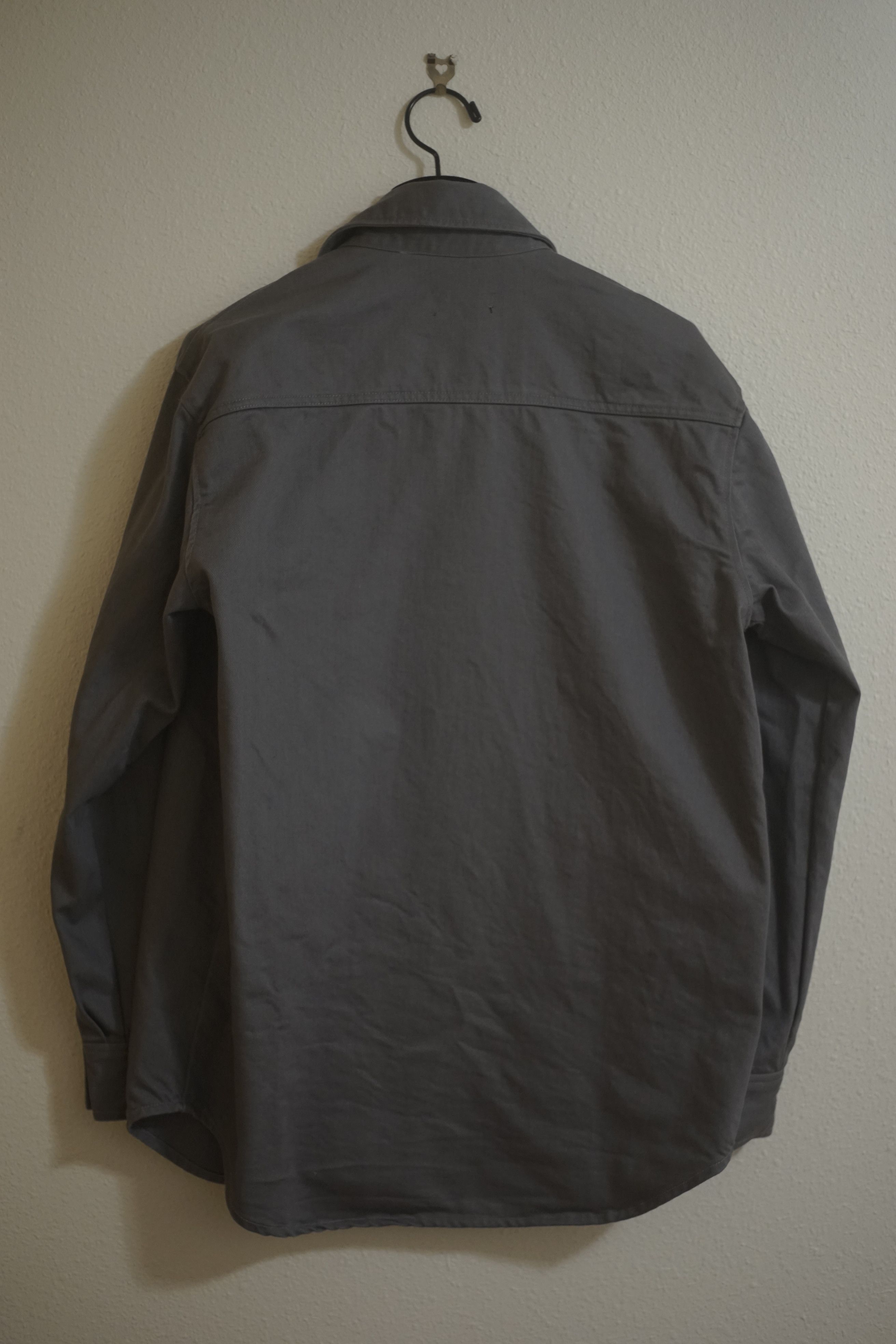 Raf Simons FW18 Oversized Grey Leather Patch Denim Jacket Size US S / EU 44-46 / 1 - 3 Thumbnail
